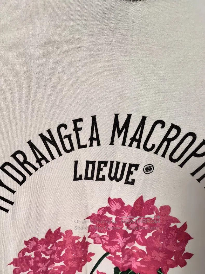 Loewe Loewe Floral Printed Logo Short Sleeve T-Shirt, Length 58, Size S / US 4 / IT 40 - 6 Thumbnail