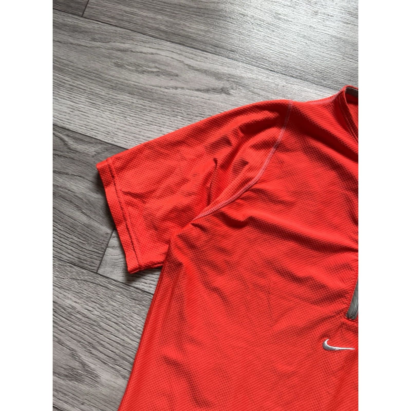 Nike Nike 2000’s Cycling Running Jersey Shirt 1/2 ZIP Red/Gray M Mens Vintage Embroidered Logo Shirt Size US M / EU 48-50 / 2 - 4 Thumbnail