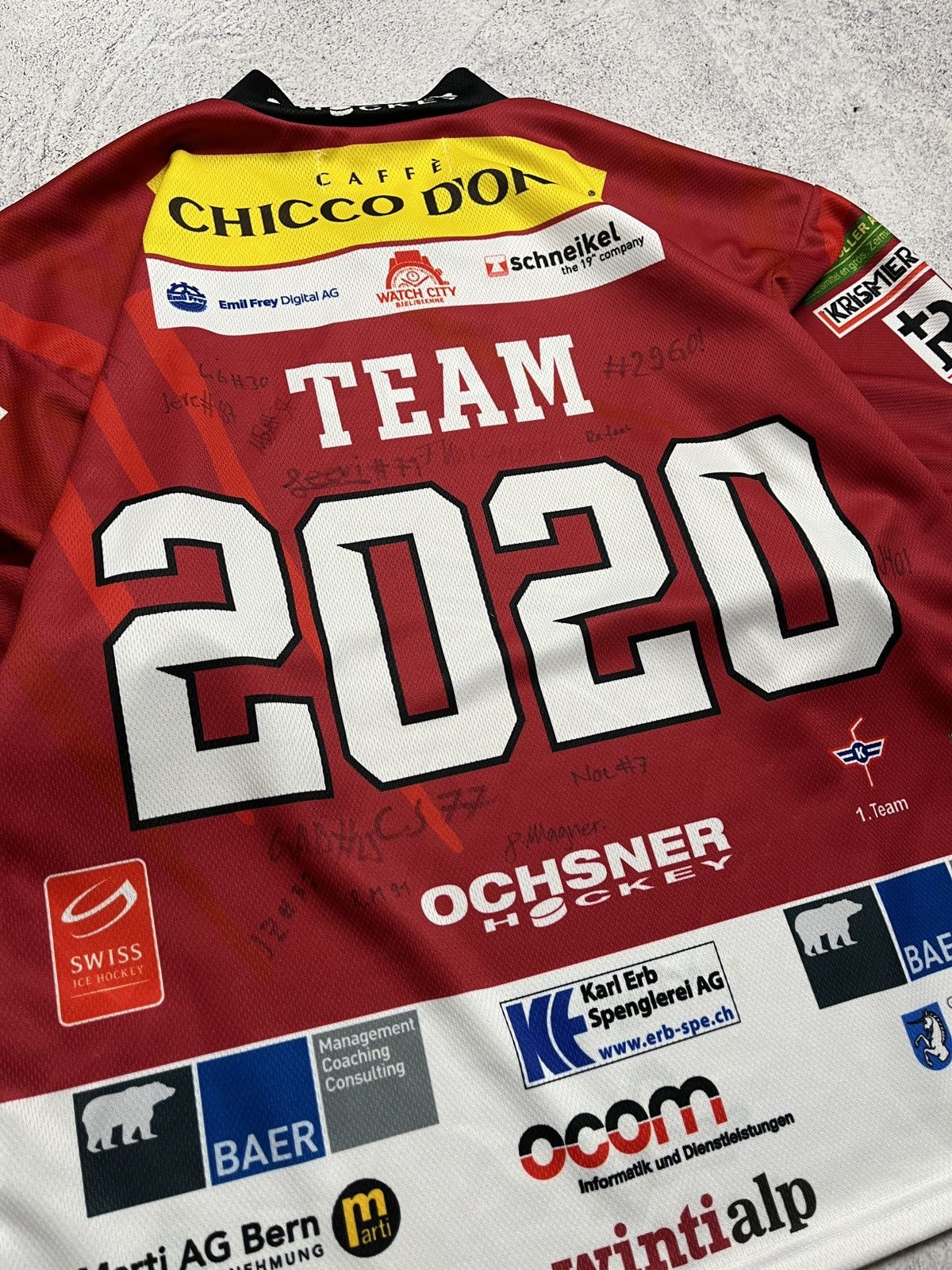 NHL Swiss Eastern Selects Team 2022 Signed Hockey Jersey Rare Size US L / EU 52-54 / 3 - 8 Thumbnail