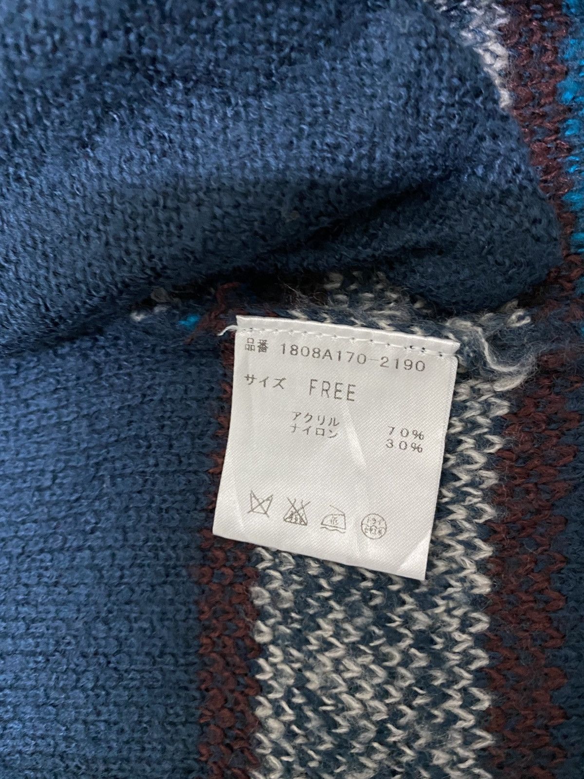 Aran Isles Knitwear × Aztech Mountain × Japanese Brand Avan Lily Navajo Screen Cardigan Knit (C4) Size US L / EU 52-54 / 3 - 6 Thumbnail