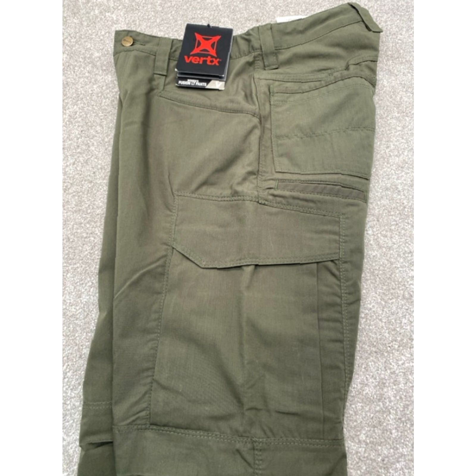 Olive NWT Vertx Women's 26x30 Fusion Lt Olive Tactical Cargo Pants Lightweight 4013 Size 26" / US 2 / IT 38 - 5 Thumbnail