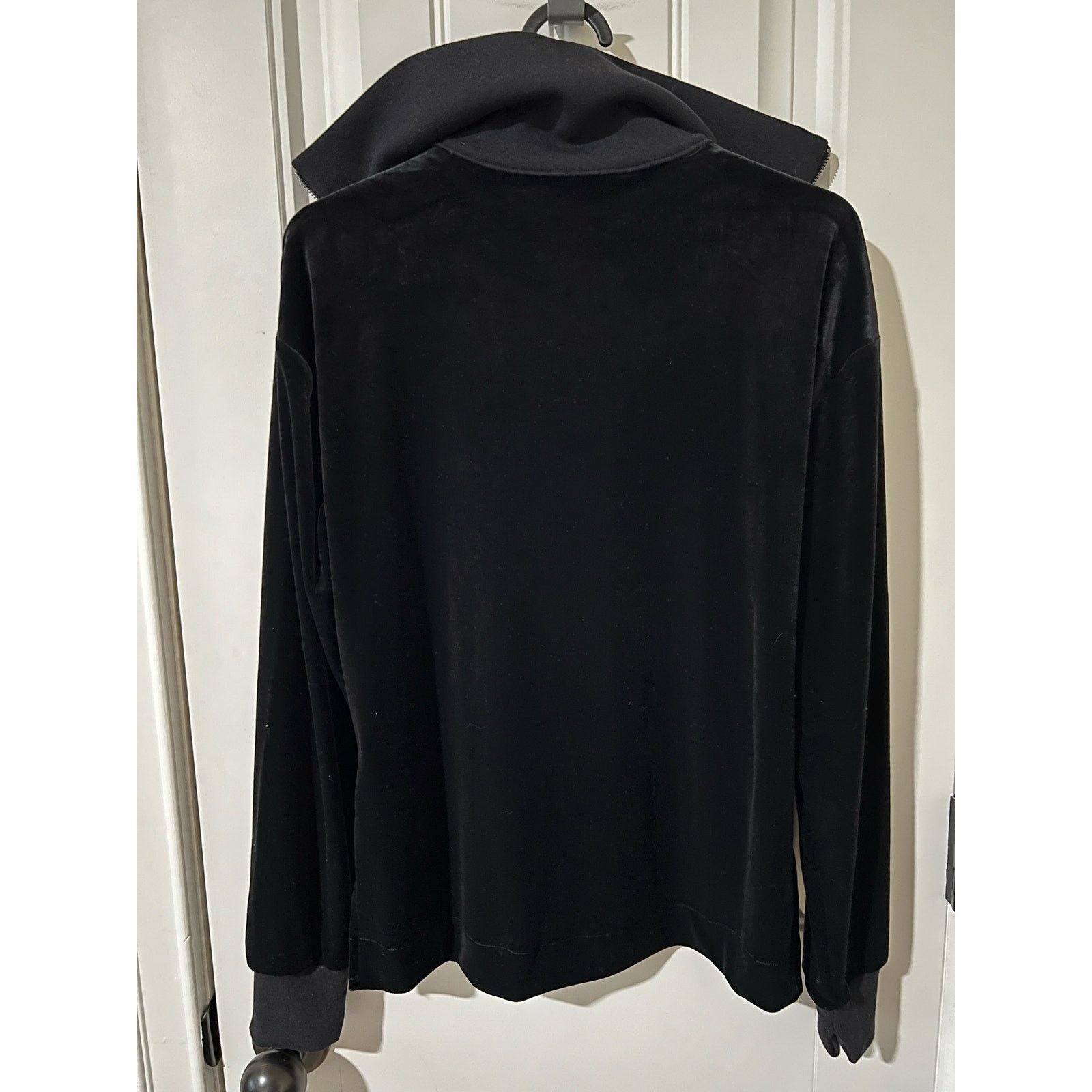 Spanx Plush Velvet Half Zip Top Relaxed Fit Ribbed collar & Cuff Size S / US 4 / IT 40 - 15 Thumbnail