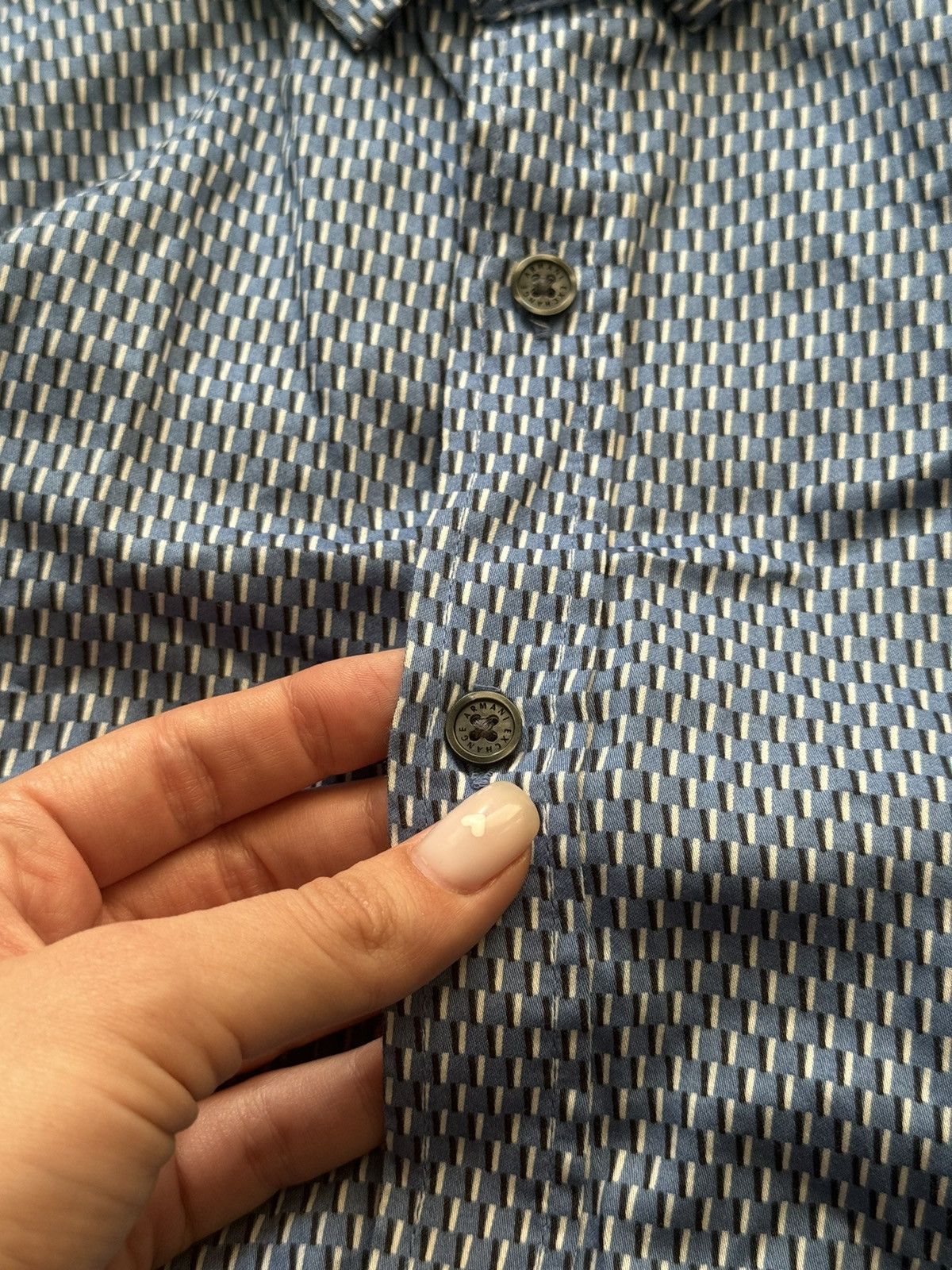 Armani × Armani Exchange × Designer Armani Exchange buttons up shirt Size US XL / EU 56 / 4 - 4 Thumbnail