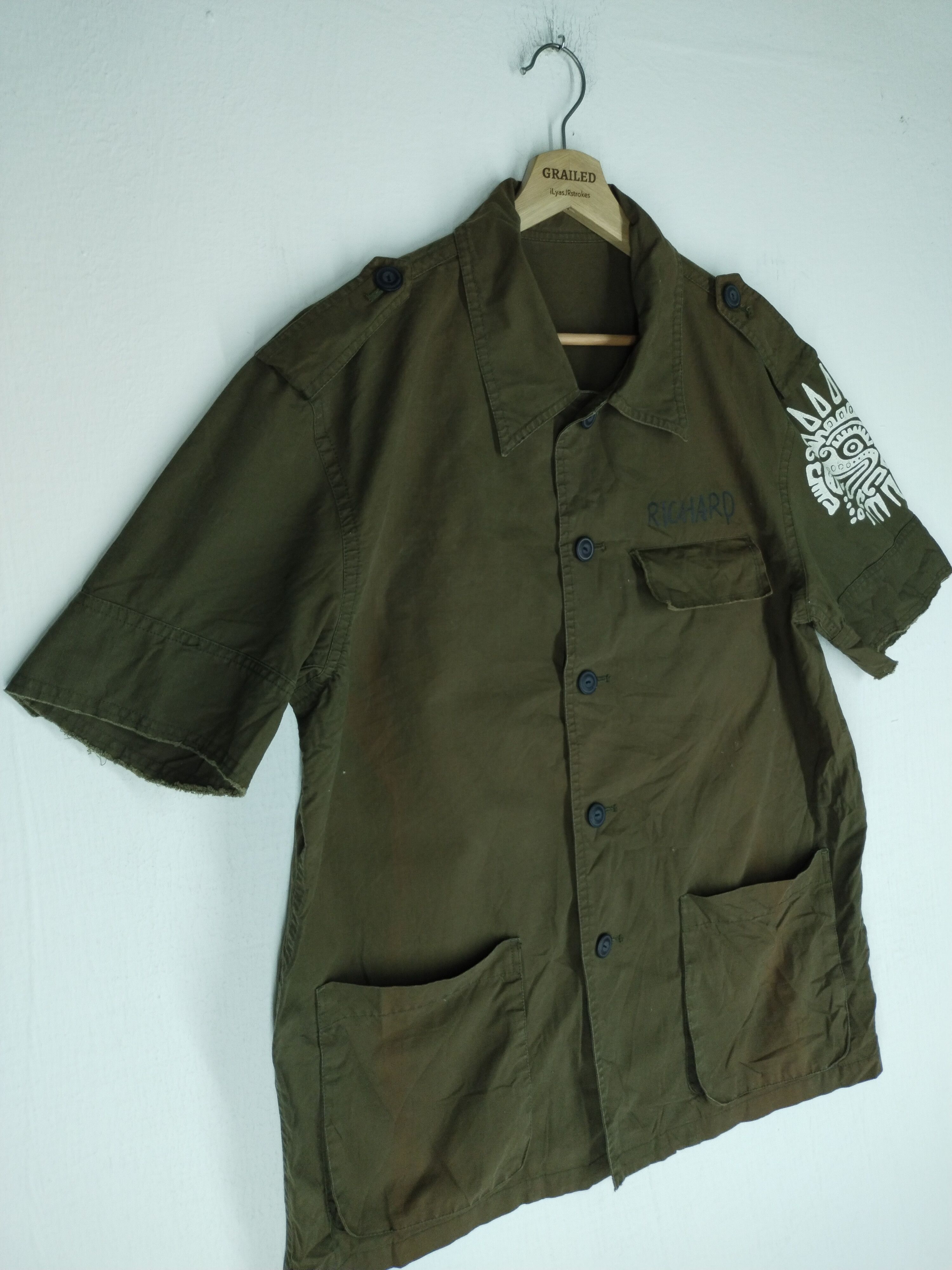 PPFM Vintage PPFM Worker Big Logo Left Sleeve Denim Jacket Size US L / EU 52-54 / 3 - 3 Thumbnail