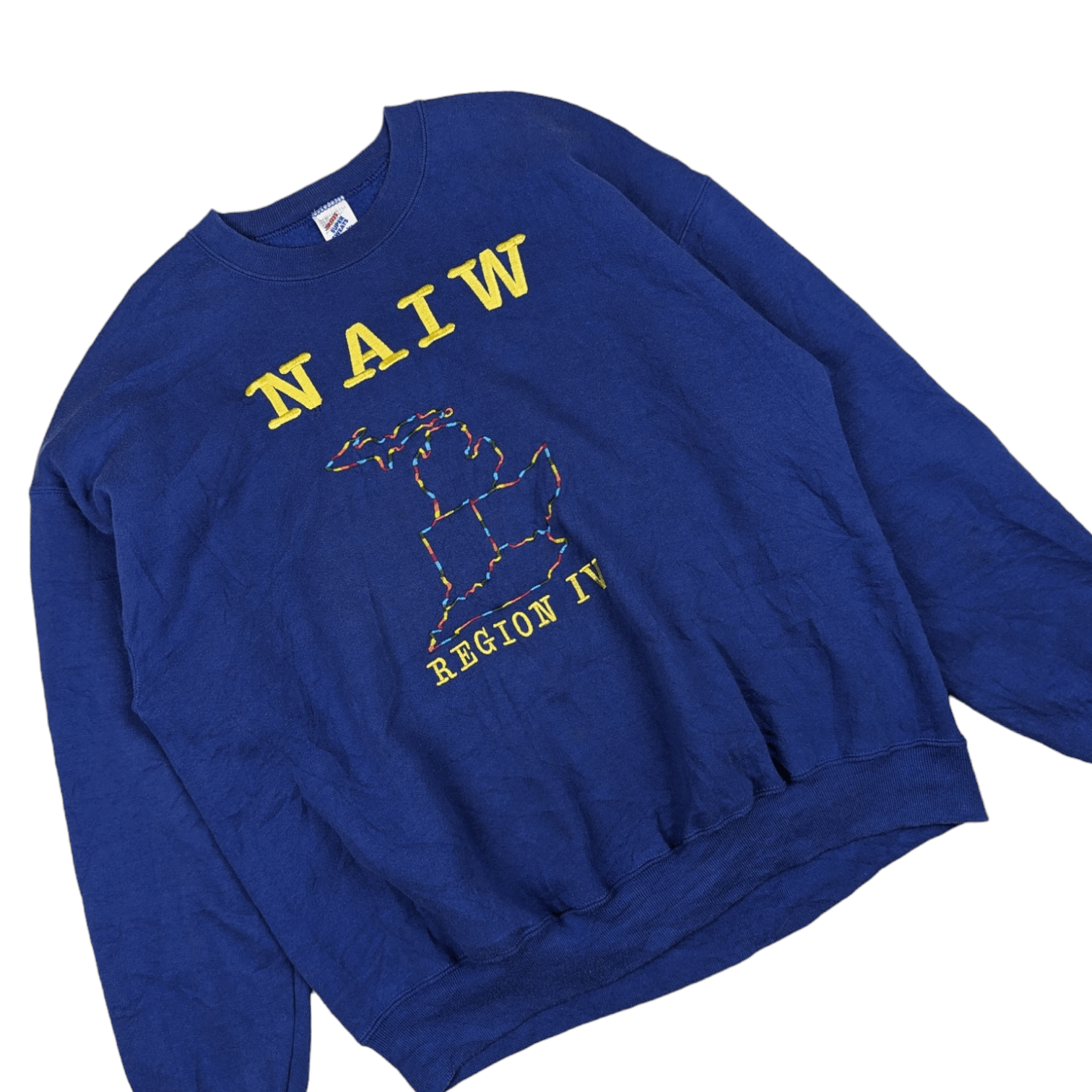Jerzees Vintage 90's JERZEES NAIW Region IV Jumper Sweatshirt Size US XL / EU 56 / 4 - 3 Thumbnail