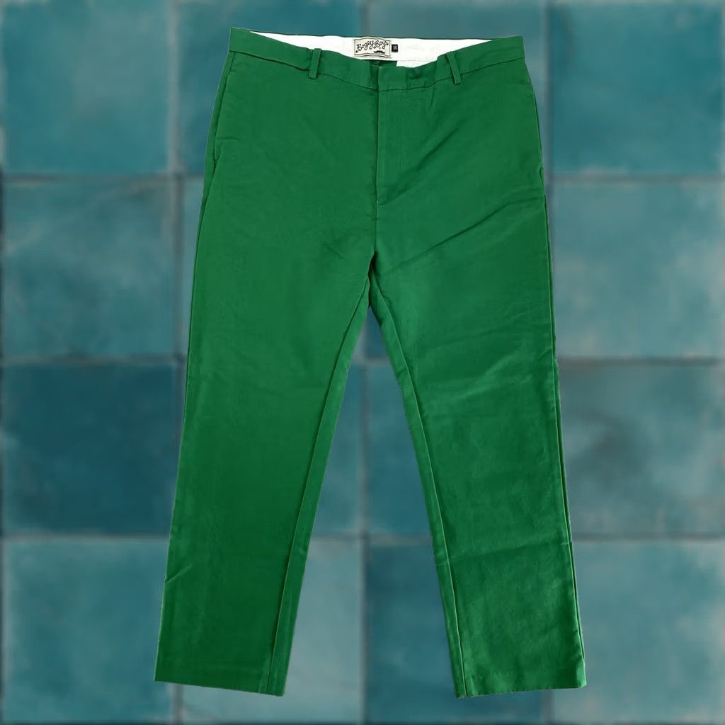Vintage Bogey Boys Pants Mens 36 Green Chino Golf Casual Straight Leg 100% Cotton Size US 36 / EU 52 - 1 Thumbnail
