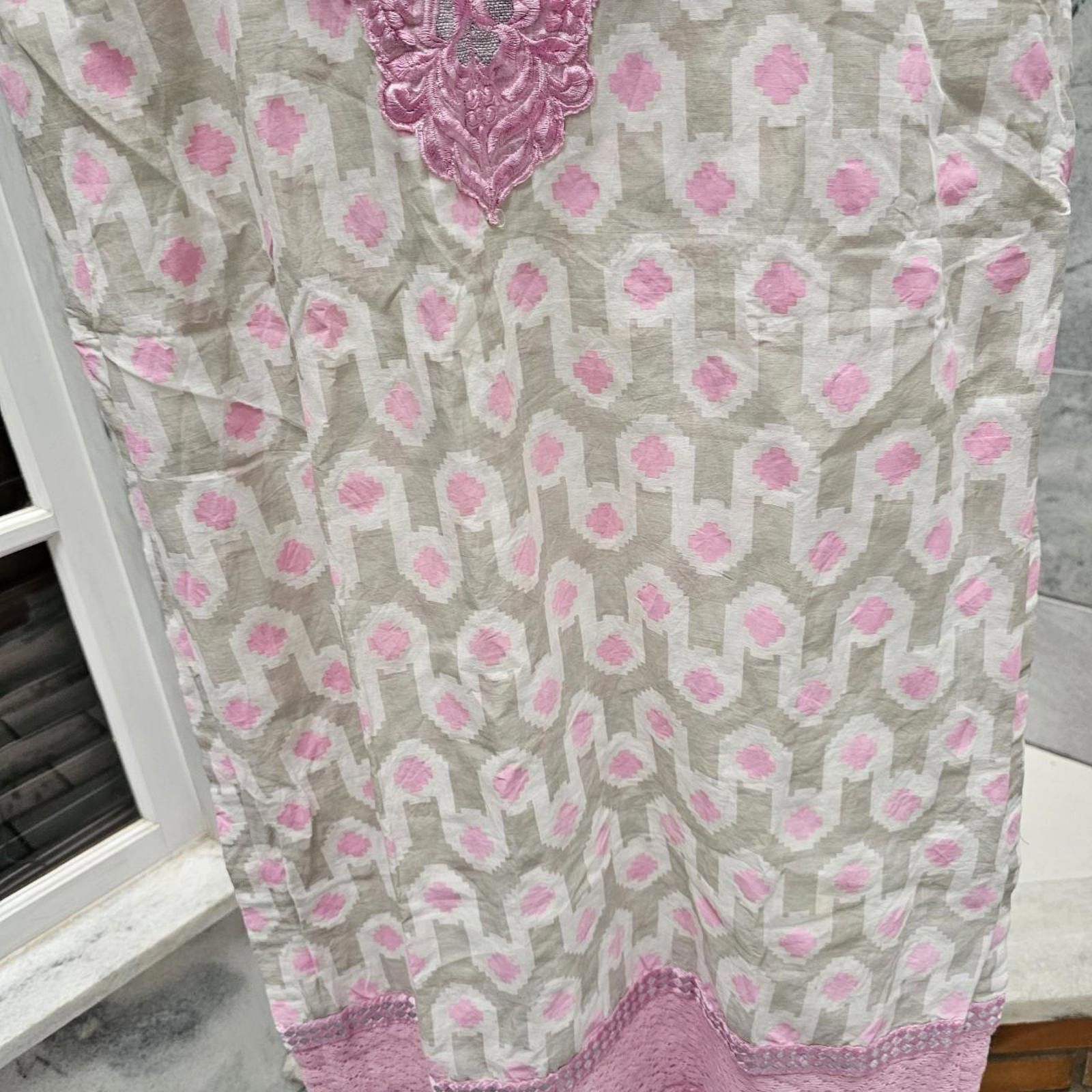 Other Women's Embroidered Pink Accented Dress Size S / US 4 / IT 40 - 3 Thumbnail
