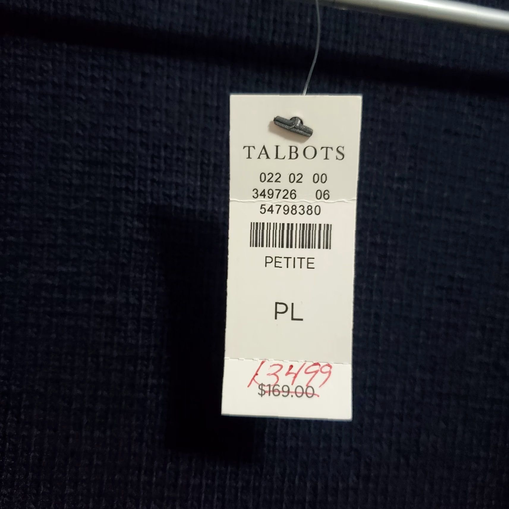 Talbots Talbots Wool Blend Knit Blazer Women Petite Large Navy Blue Open Sweater Jacket Size L / US 10 / IT 46 - 3 Thumbnail