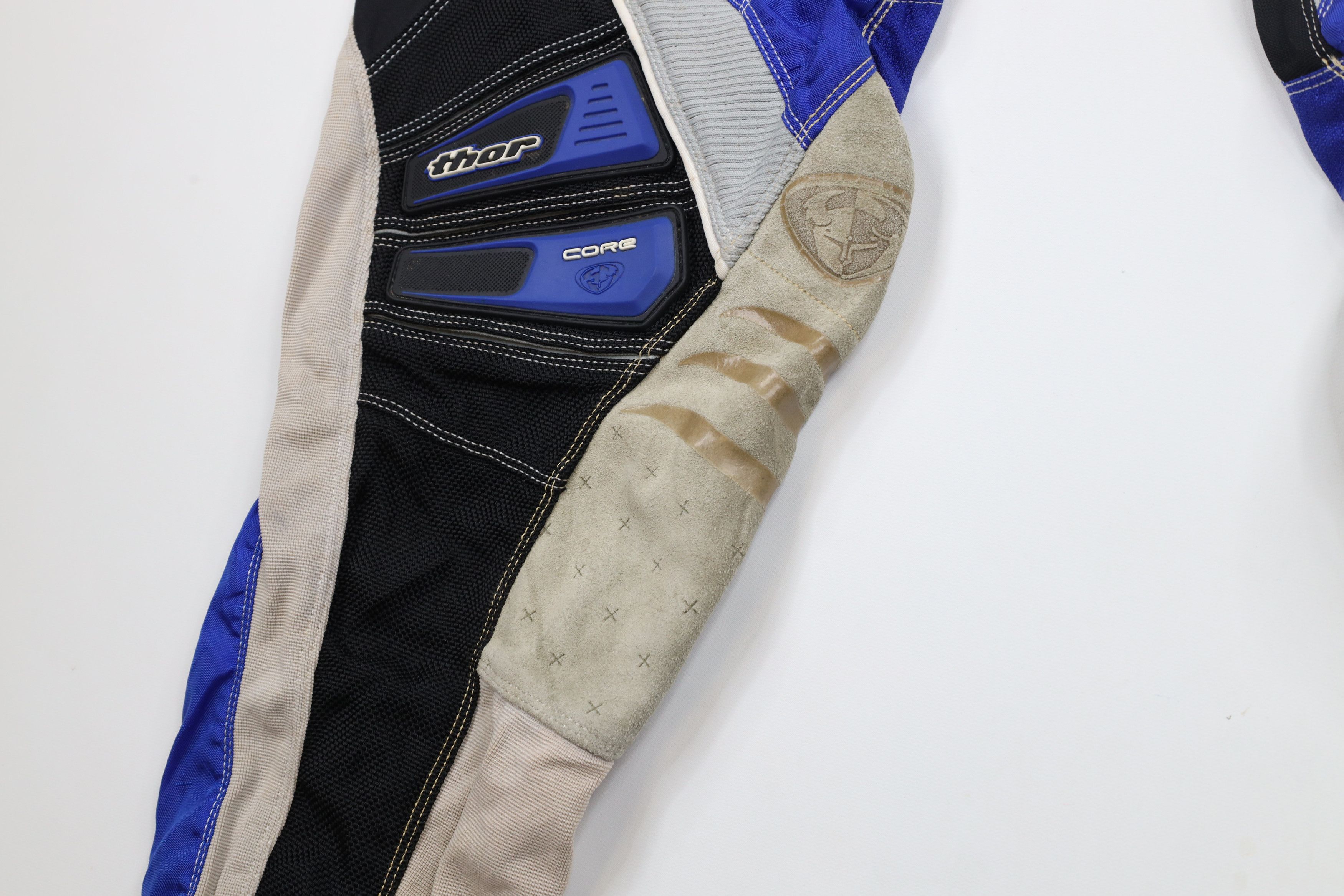 Vintage Vintage Thor Racing Leather Trim Motocross Racing Pants Blue Size US 32 / EU 48 - 6 Thumbnail