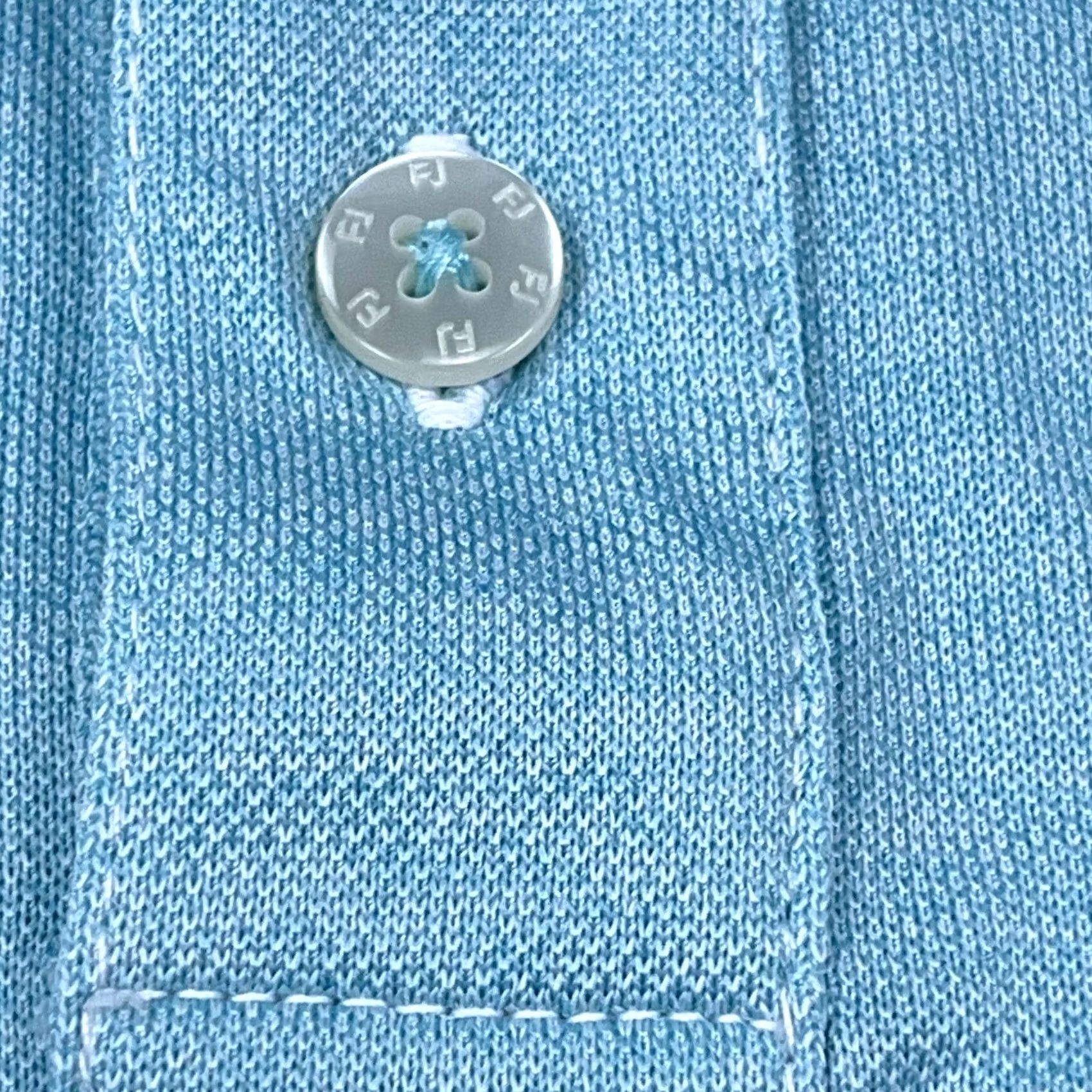 Footjoy Foot Joy Polo Shirt Men XL Light Blue Performance Golf Flat Pocket Stretch Size US XL / EU 56 / 4 - 3 Thumbnail