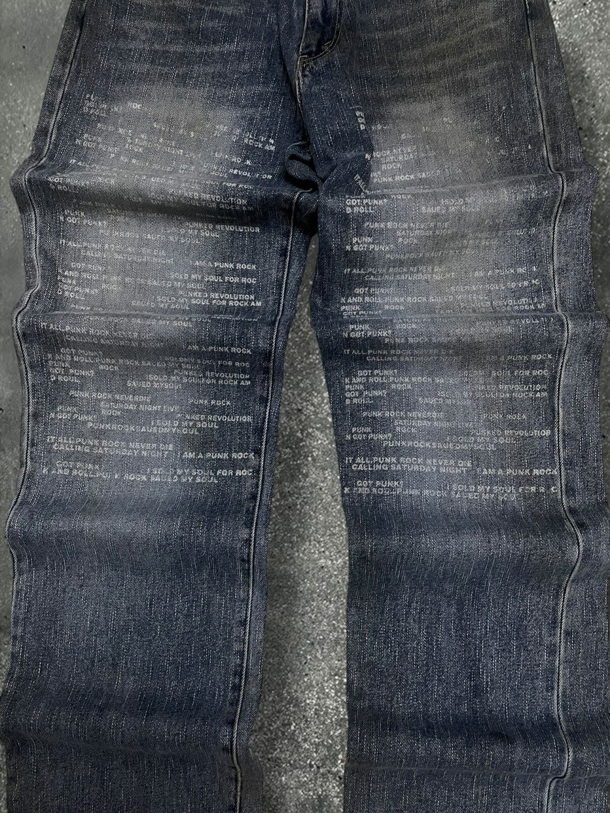 Hysteric Glamour Vintage 90s Japan Designer In The Attic Poem Got Punk Denim Size US 30 / EU 46 - 7 Thumbnail