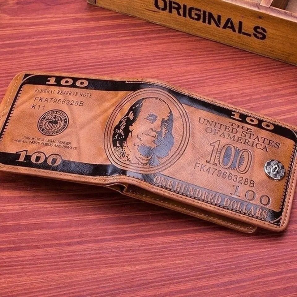 Japanese Brand × Vintage Men's Wallets With 100 US Dollar Pattern Size ONE SIZE - 1 Thumbnail