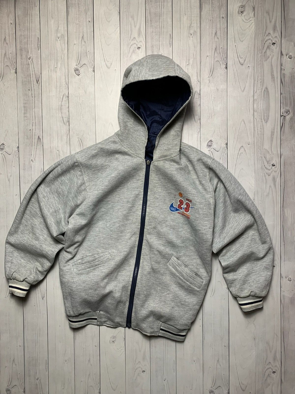 Vintage Vintage Nike reversible jacket logo rare size S Size US S / EU 44-46 / 1 - 5 Thumbnail