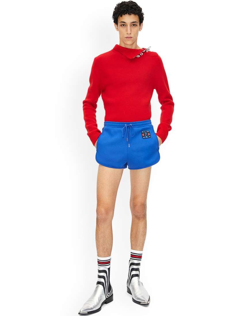 H&M New Rabanne x H&M Unisex Appliqued Track Shorts Size US 34 / EU 50 - 3 Thumbnail