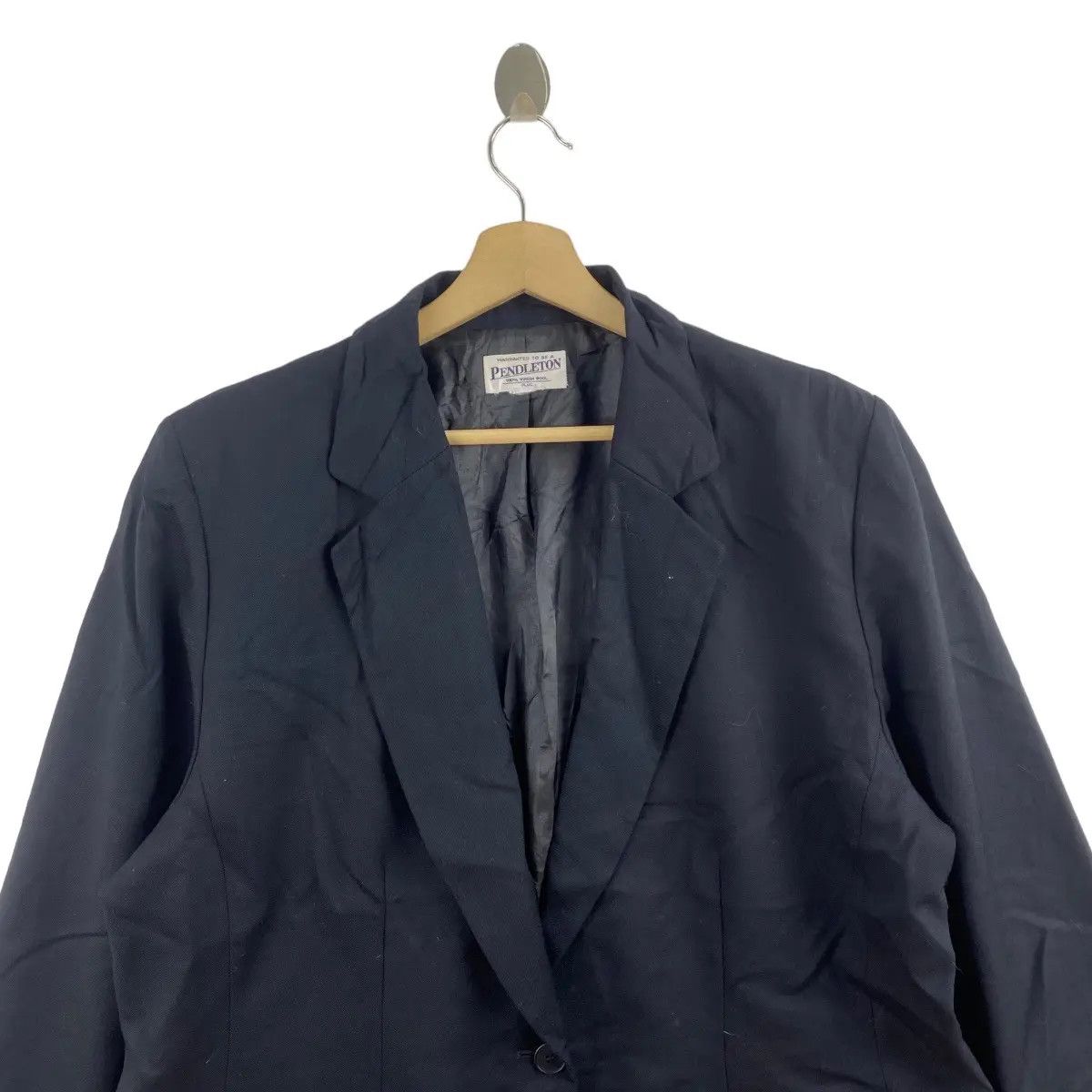 Pendleton Vtg 90’ PENDLETON WOOLEN MILLS Virgin Wool Blazer Sport Size 48R - 2 Thumbnail