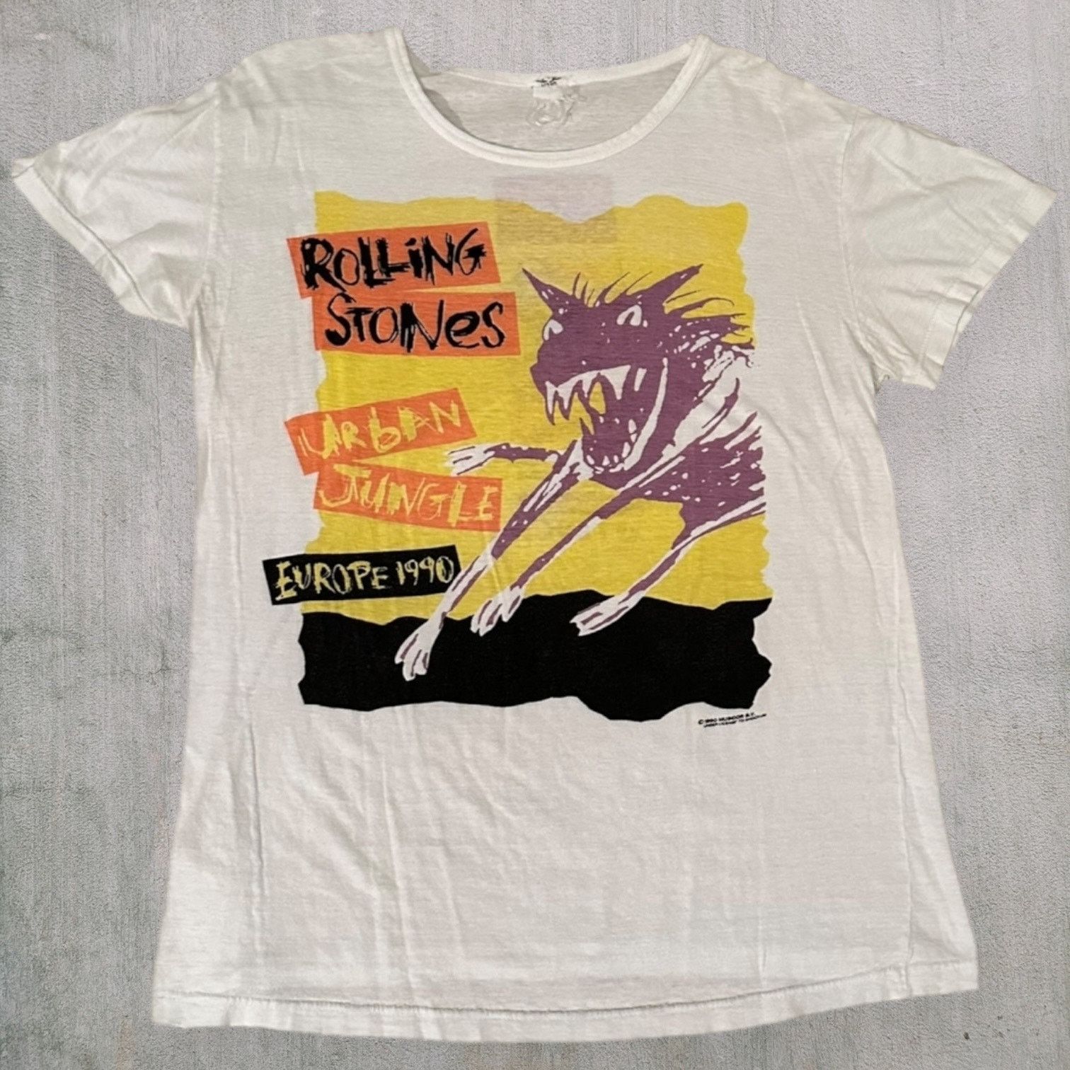 Other 1990 Rolling Stones paper thin Europe tour tee Size US M / EU 48-50 / 2 - 1 Thumbnail