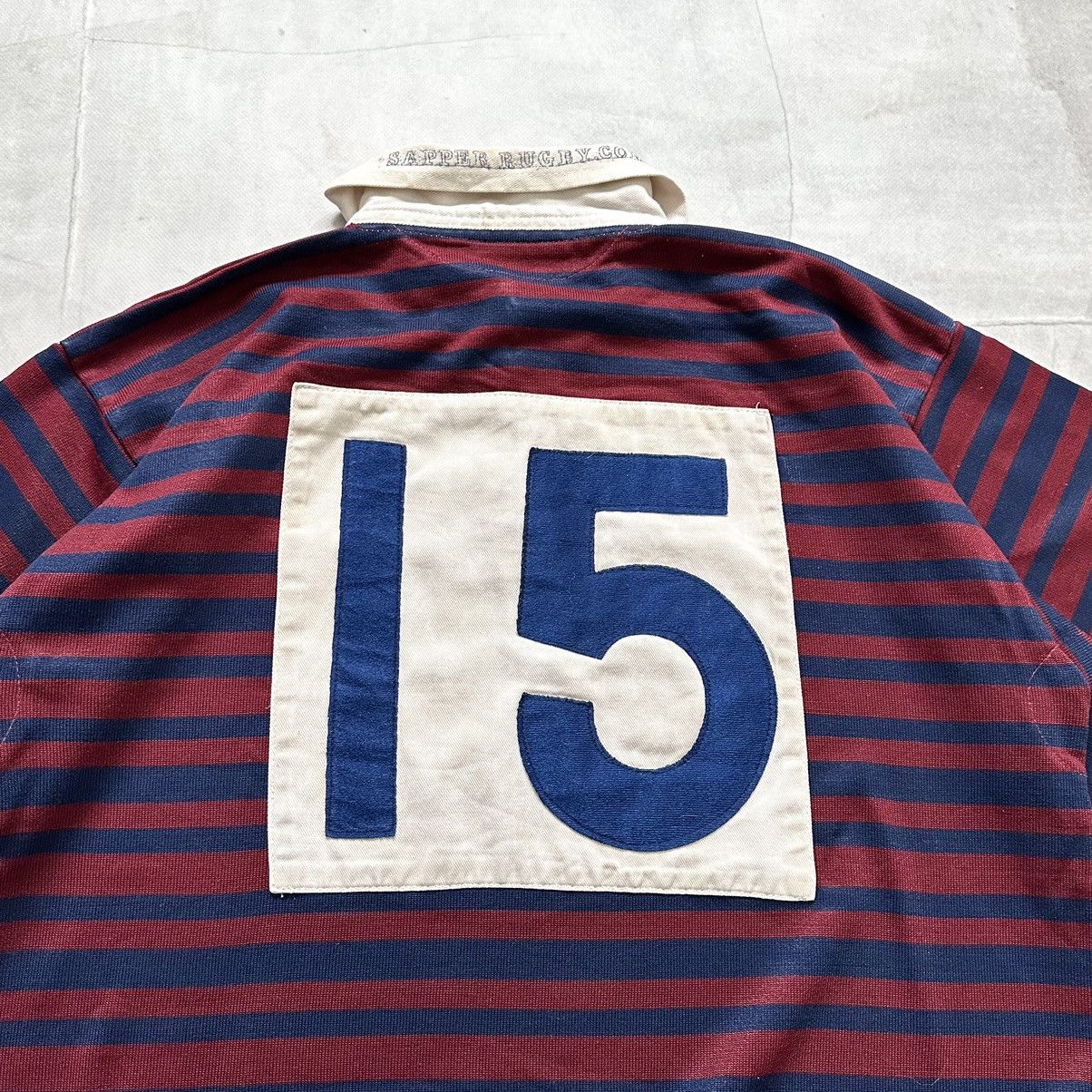 Canterbury of New Zealand 80s Vintage Royal Engineers RFC England Rugby Shirt Ubique Size US XL / EU 56 / 4 - 5 Thumbnail