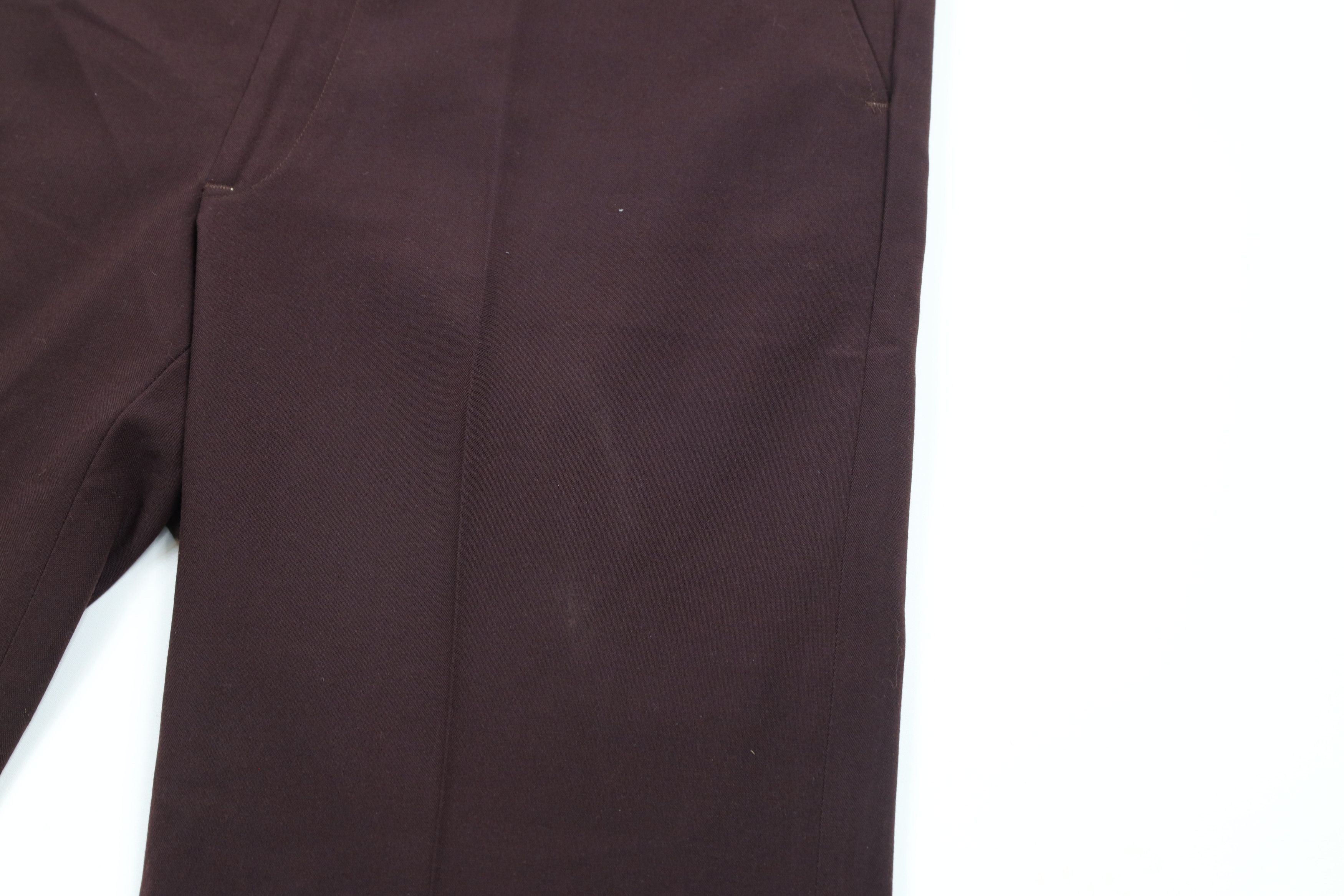 Vintage Vintage 70s Streetwear Bell Bottoms Chino Pants Burgundy USA Size US 40 / EU 56 - 5 Thumbnail