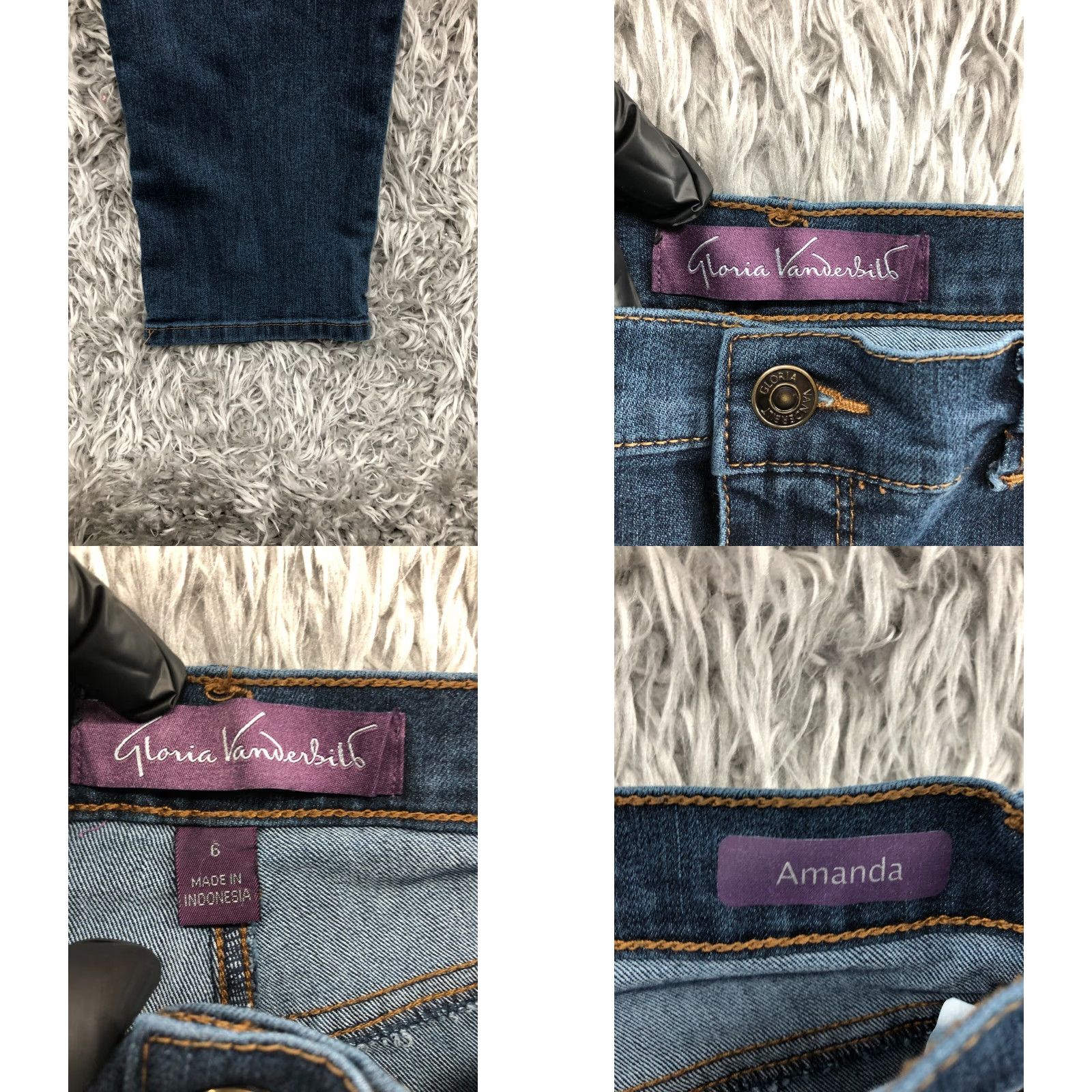 Gloria Vanderbilt Gloria Vanderbilt Amanda Jeans Size 6 Womens Medium Blue Denim Straight 5-Pocket Regular Waist 28 Inseam 28 in Model Gloria Vanderbilt Size 28" / US 6 / IT 42 - 8 Thumbnail
