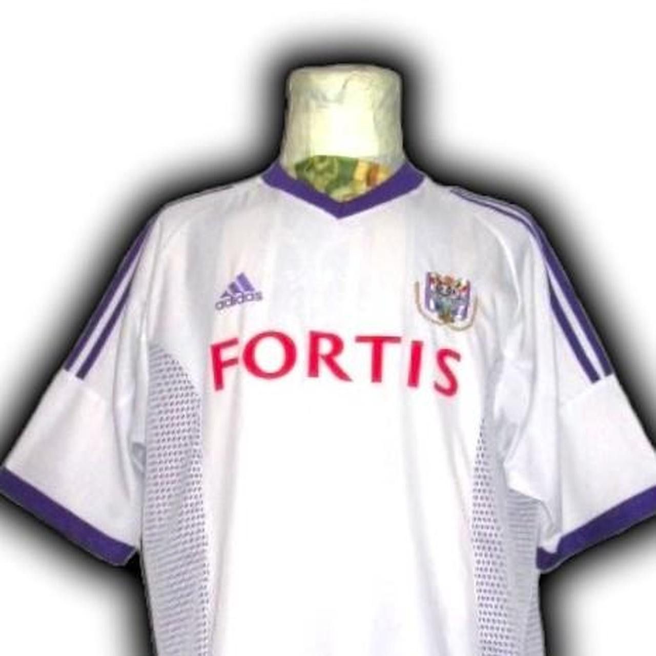 Adidas RSC Anderlecht Belgium 2002 2003 Away Shirt Jersey Size US XL / EU 56 / 4 - 7 Thumbnail
