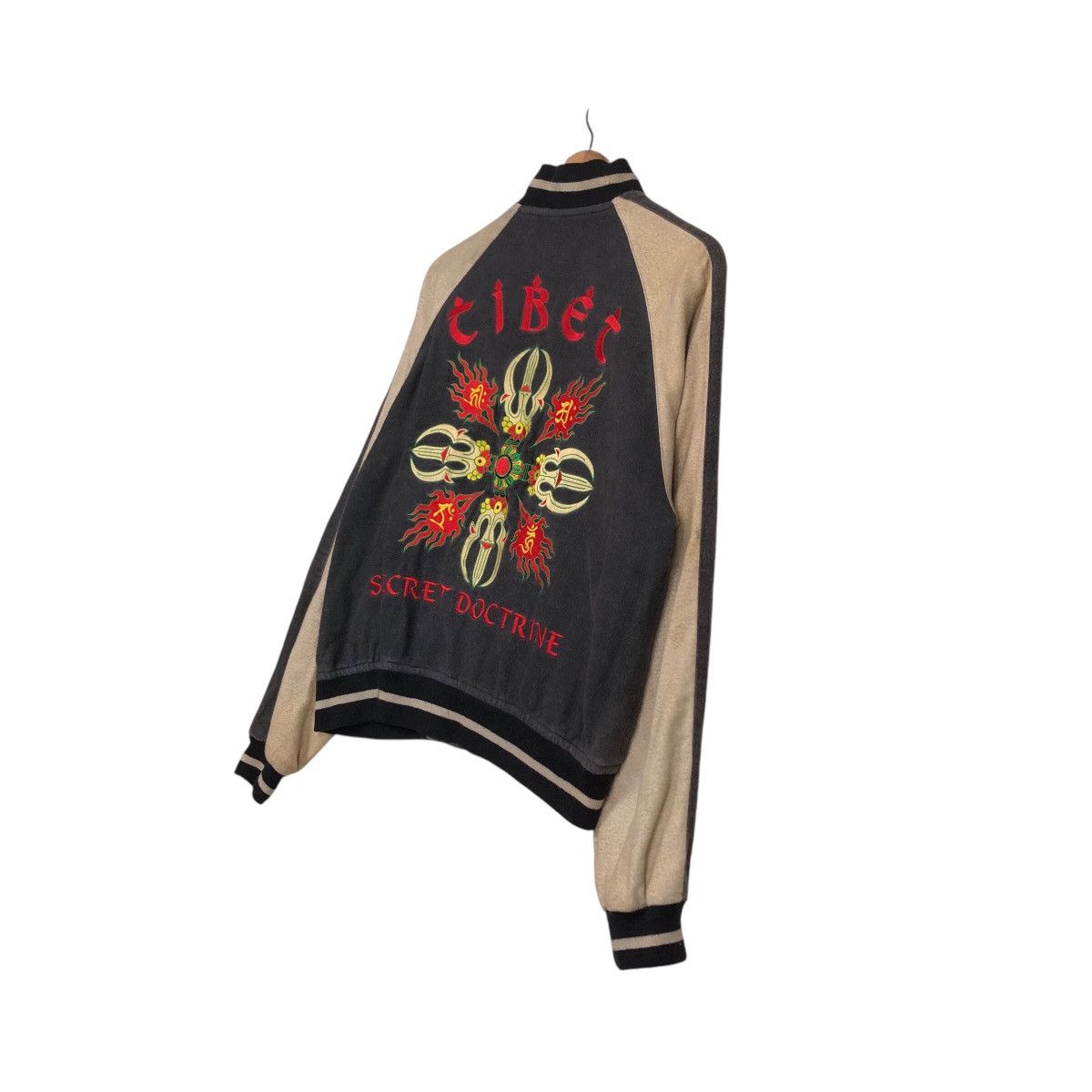 Japanese Brand 📌Vintage Bomber Jacket Sukajan Japan Tibet Secret Doctrine Size US M / EU 48-50 / 2 - 11 Thumbnail