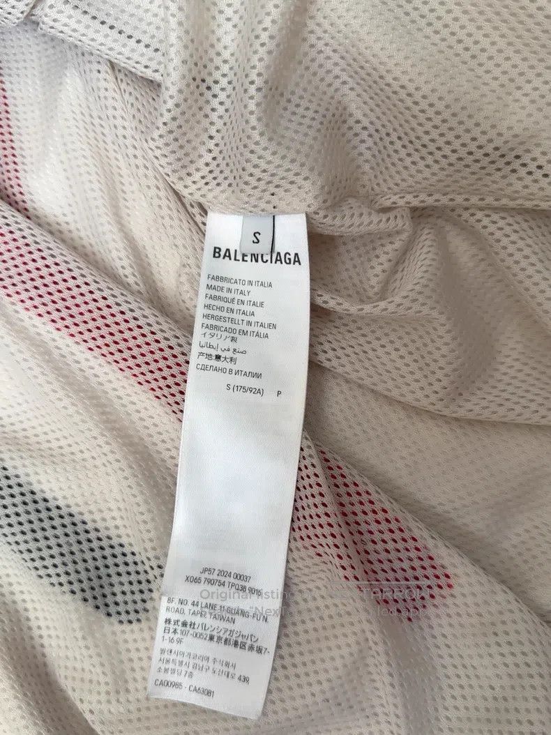 Balenciaga Balenciaga Black and White Red Color Blocked Hooded Jacket Size US S / EU 44-46 / 1 - 6 Thumbnail