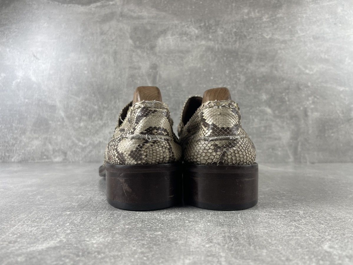 Other Opinion Leader Handcrafted Snake Embossed Horse Bit Loafers Size US 9 / EU 42 - 7 Thumbnail