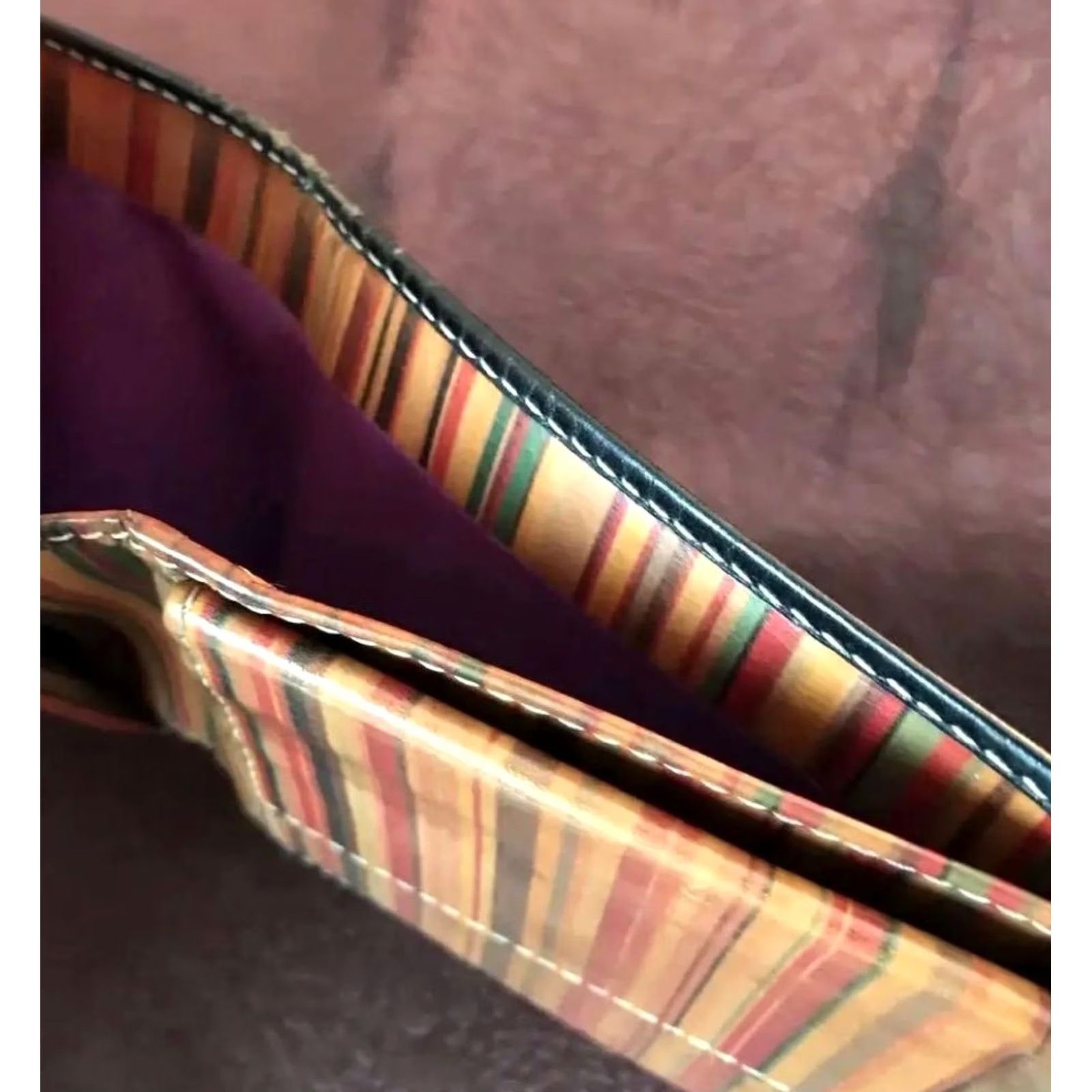 Paul Smith Paul Smith Men Vintage Bifold Multi-Stripe Leather Limited Edition VHTF Rare Tim Wallet Size ONE SIZE - 6 Thumbnail