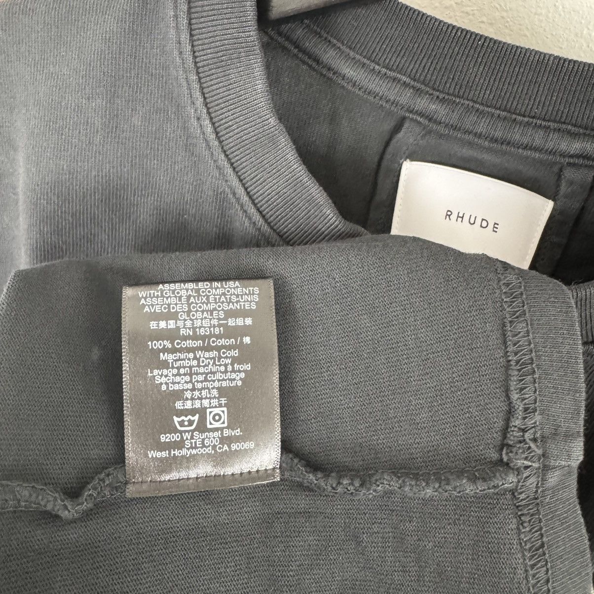 Rhude RHUDE Cross Vintage Black Tee S Size US S / EU 44-46 / 1 - 4 Thumbnail