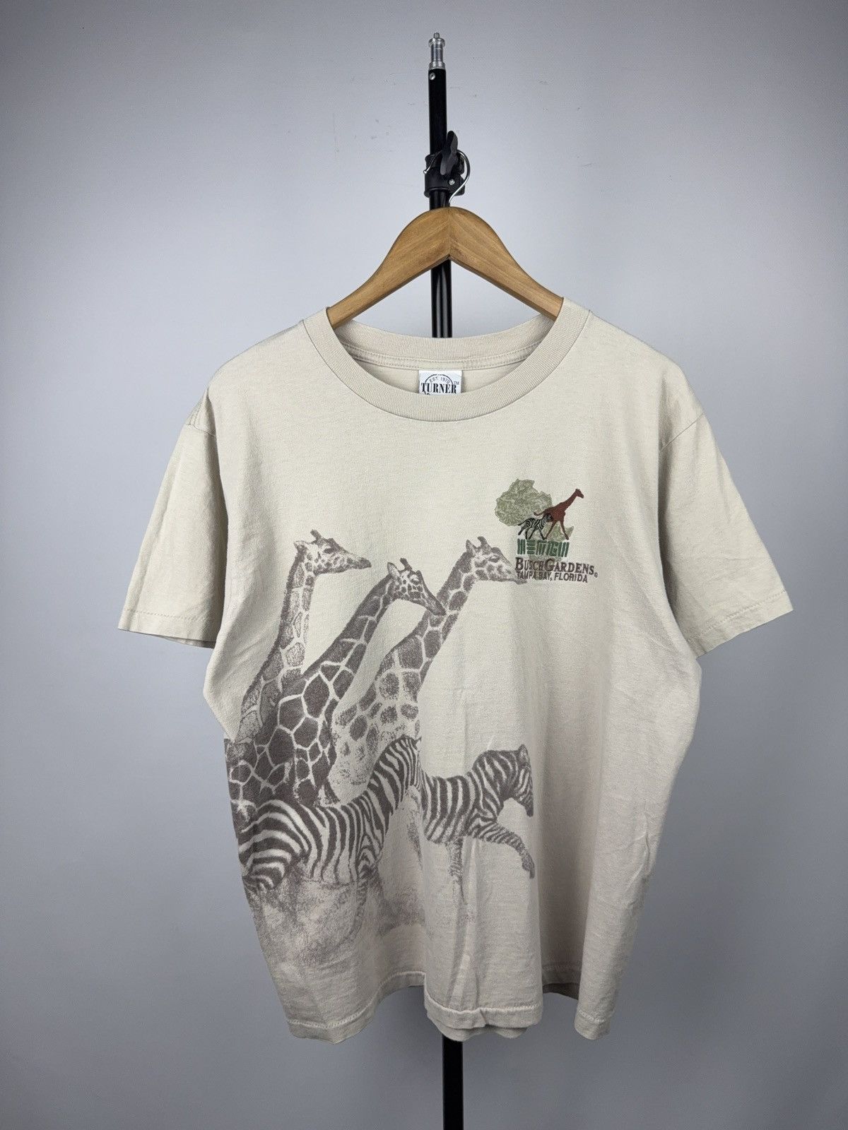 The Mountain 90s Turner Originals Busch Gardens Safari Tee Made in USA L Size US L / EU 52-54 / 3 - 1 Thumbnail