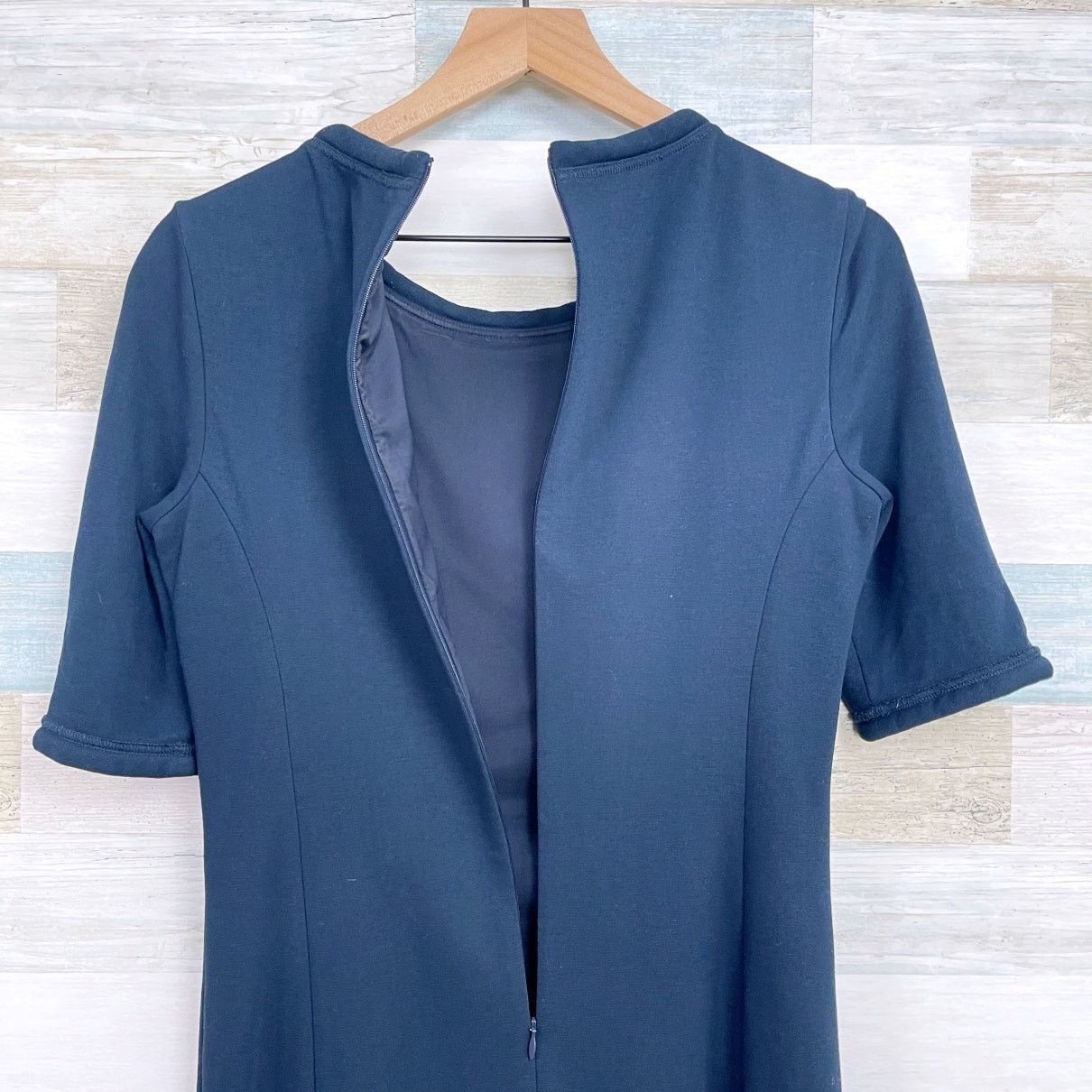 Other WORTH Half Sleeve Ponte Sheath Dress Navy Blue Womens 4 Size S / US 4 / IT 40 - 6 Thumbnail