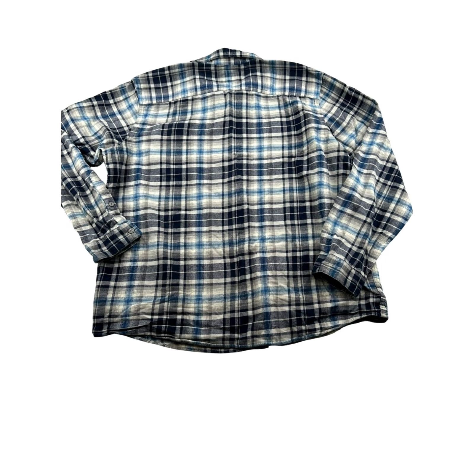 Patagonia Patagonia Womens XXL Organic Cotton Blue & White Plaid Long Sleeve Button-Up Shirt Size US XXL / EU 58 / 5 - 2 Thumbnail