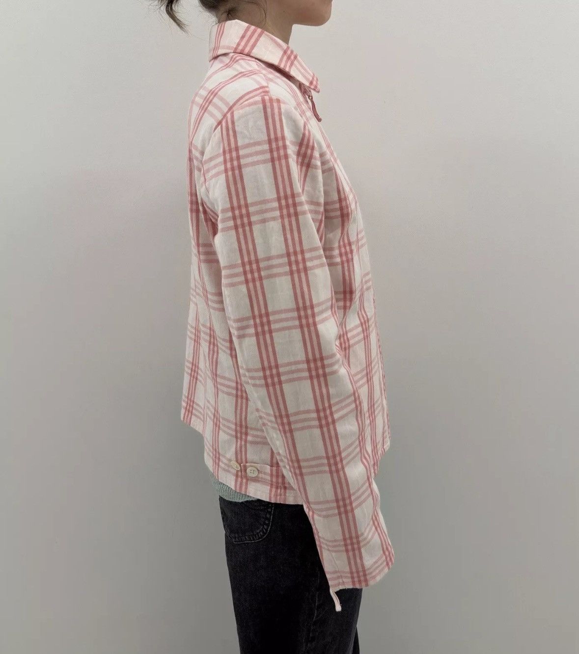 Burberry Vintage Burberry Golf Nova Check Cotton Jacket Pink Zip Size M / US 6-8 / IT 42-44 - 5 Thumbnail