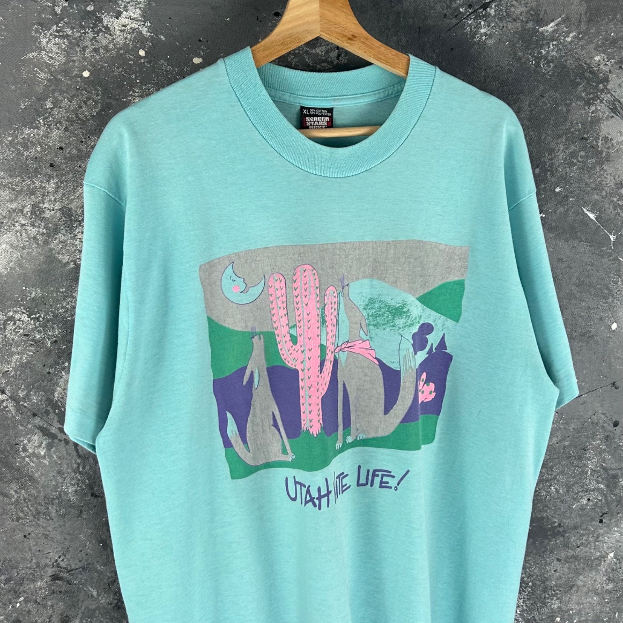 Vintage Vintage 1990’s Utah wolf nature shirt Size US L / EU 52-54 / 3 - 2 Thumbnail