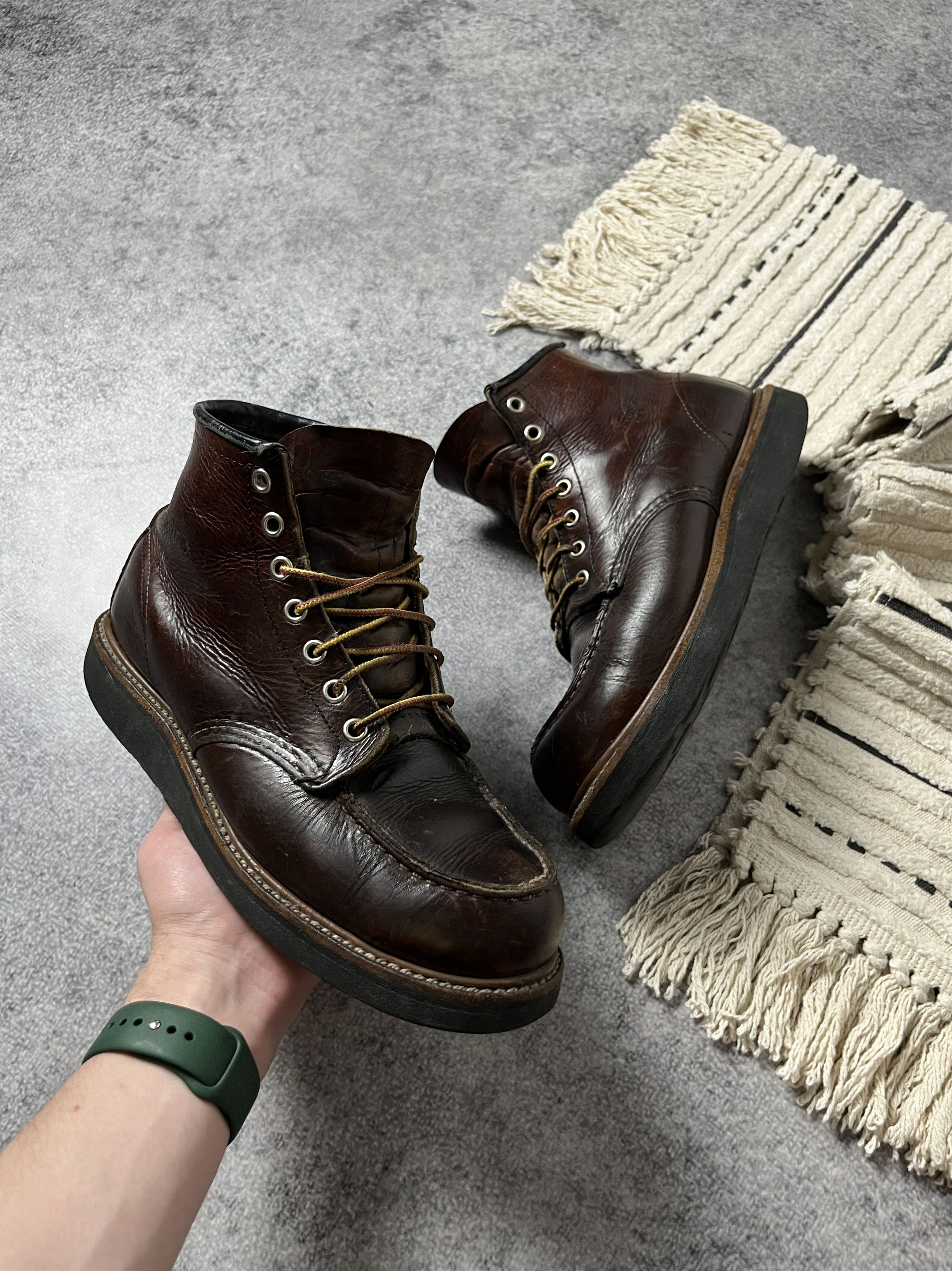 Red Wing 🔥Red Wing Heritage Roughneck USA 8146 Moc Toe Vintage Boots Size US 8 / EU 41 - 5 Thumbnail