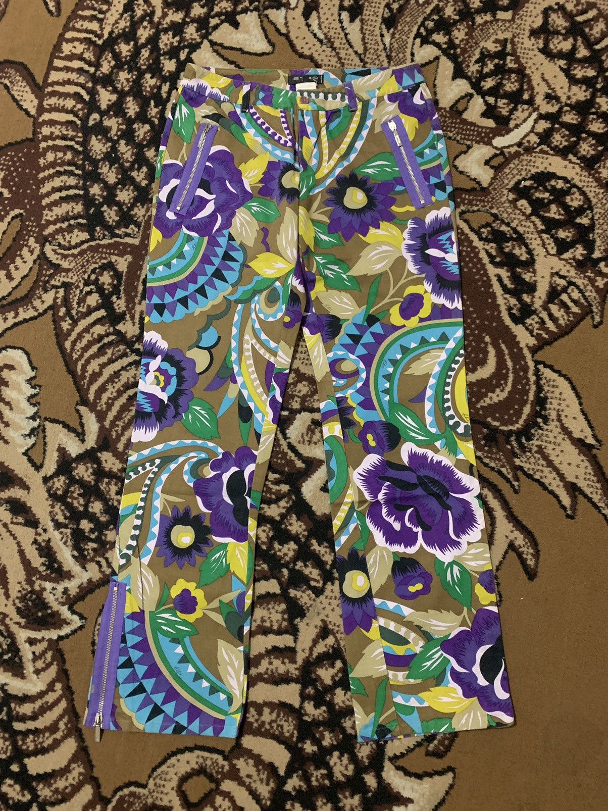 Etro Vintage Etro Milano Floral Pants Size 31" - 1 Thumbnail