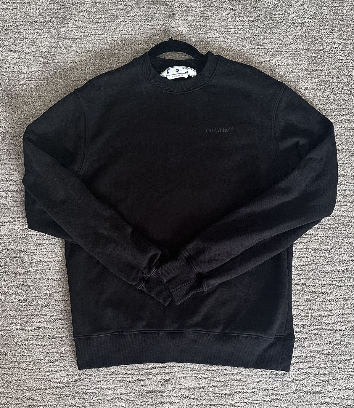 Off-White Off White Diagonal Tab Crew-Neck Sweatshirt - US Mens Small Size US S / EU 44-46 / 1 - 2 Thumbnail
