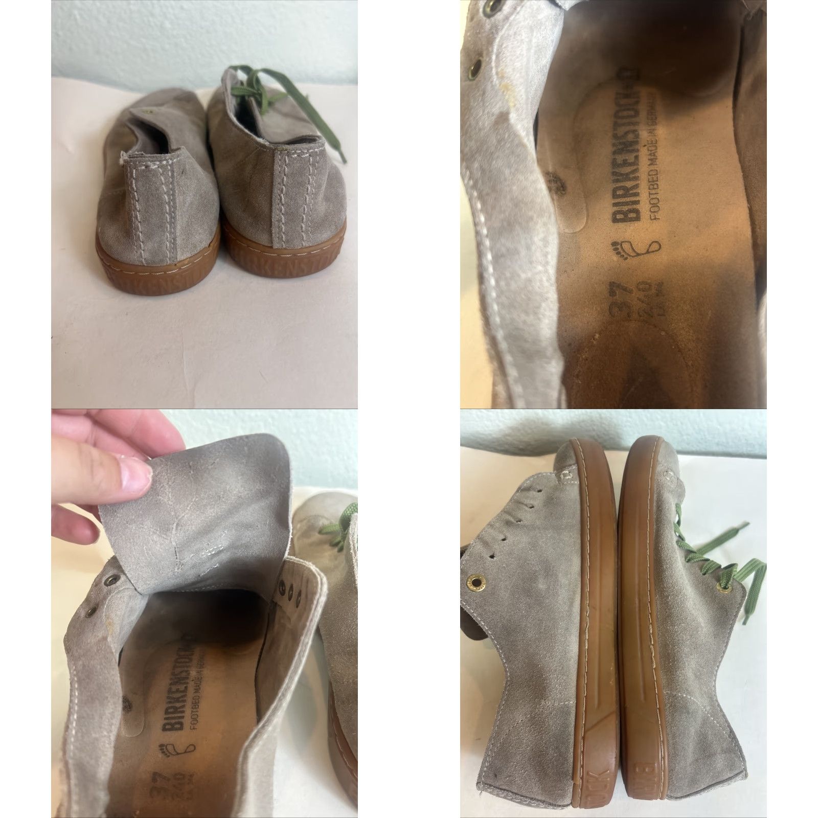 Birkenstock Birkenstock Arran Suede Green Lace Up Sneakers Womens Size 6 Preloved Sneaker Sneaker Green Suede Arran Lace Up Womens 6 Birkenstock Preloved Size US 6 / IT 36 - 9 Thumbnail