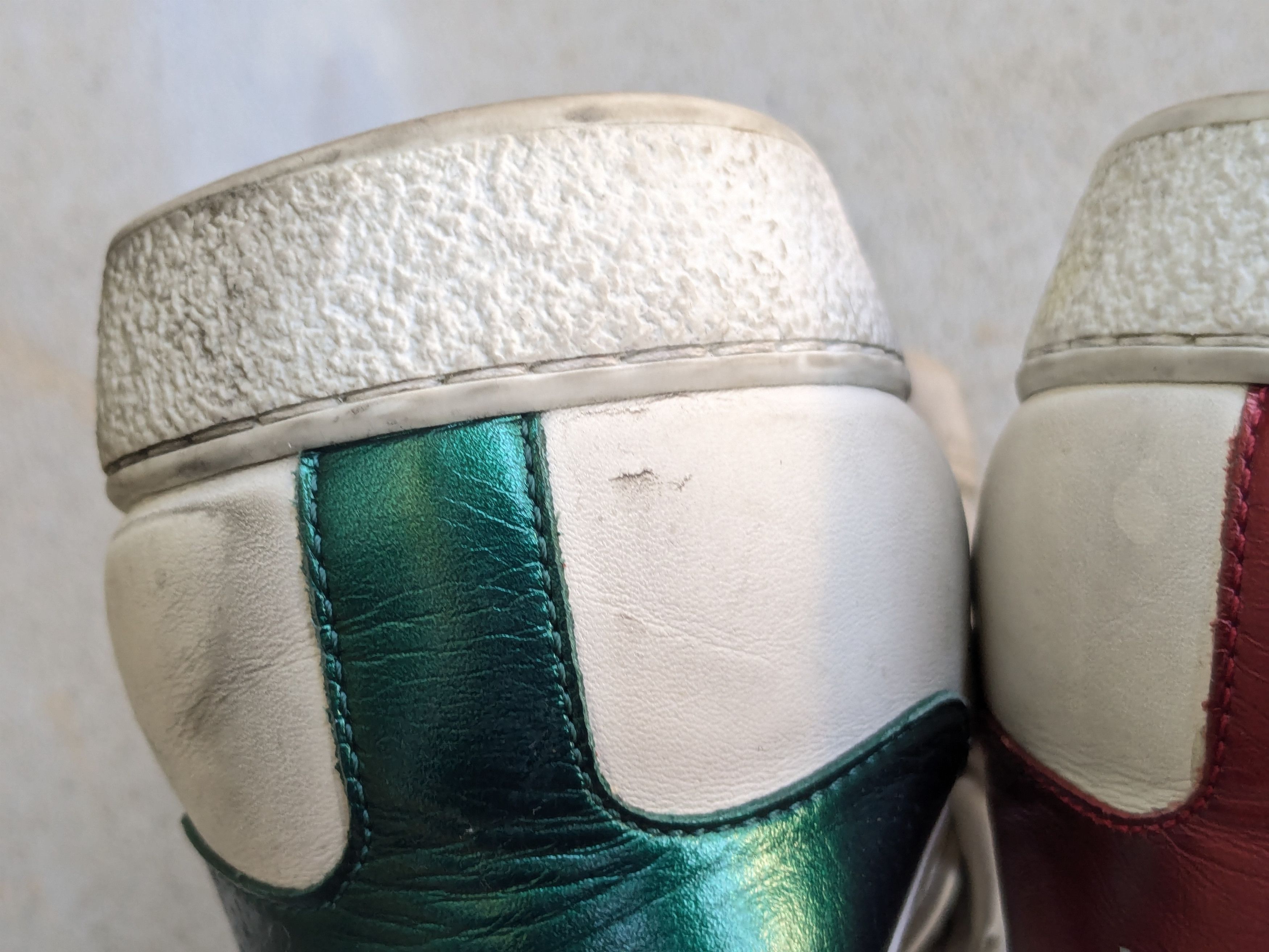 Gucci Gucci Ace Sneakers White 11 Distressed Low Tops Leather Size US 11 / EU 44 - 17 Thumbnail