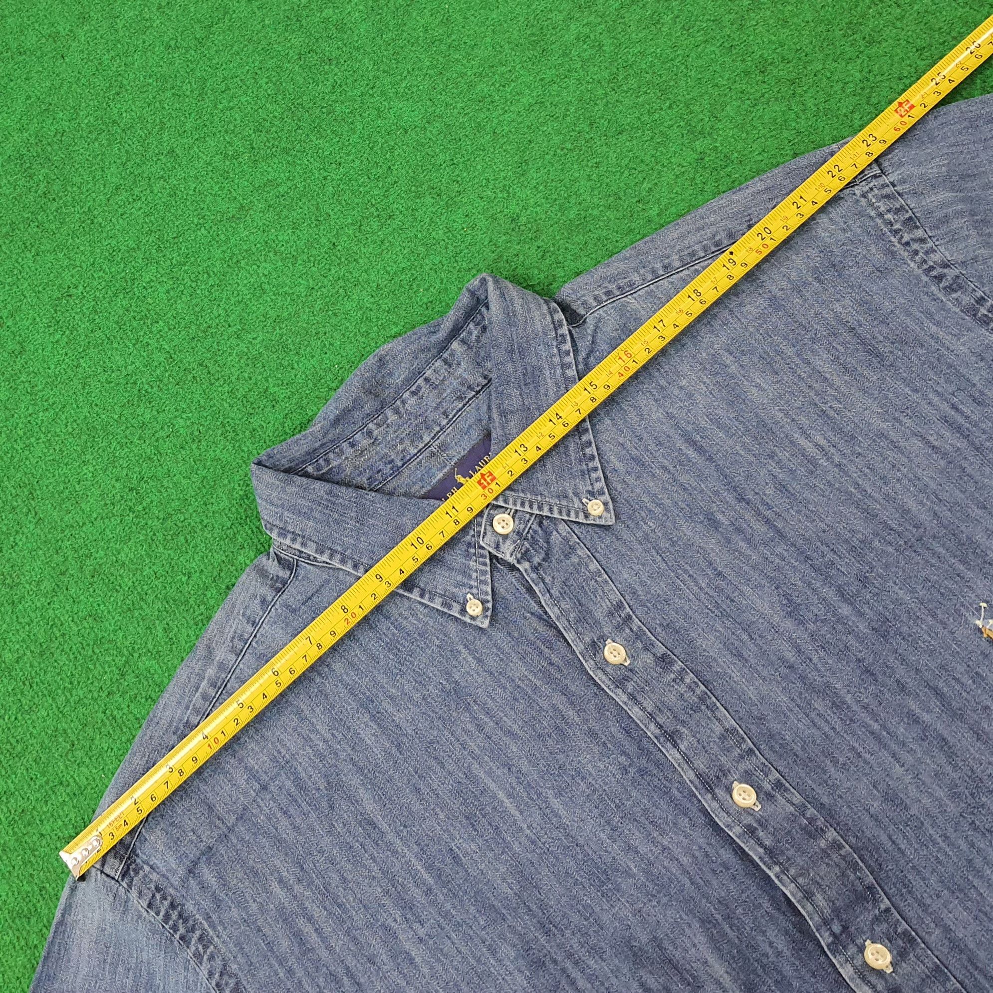 Ralph Lauren Vintage Ralph Lauren Button Up Denim Shirt C223N33 Size US XXL / EU 58 / 5 - 8 Thumbnail