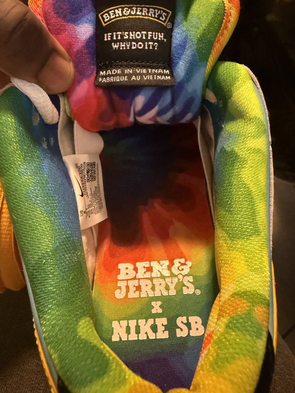 Nike Nike SB Dunk Low Ben & Jerry's Chunky Dunky Size US 8 / EU 41 - 13 Thumbnail