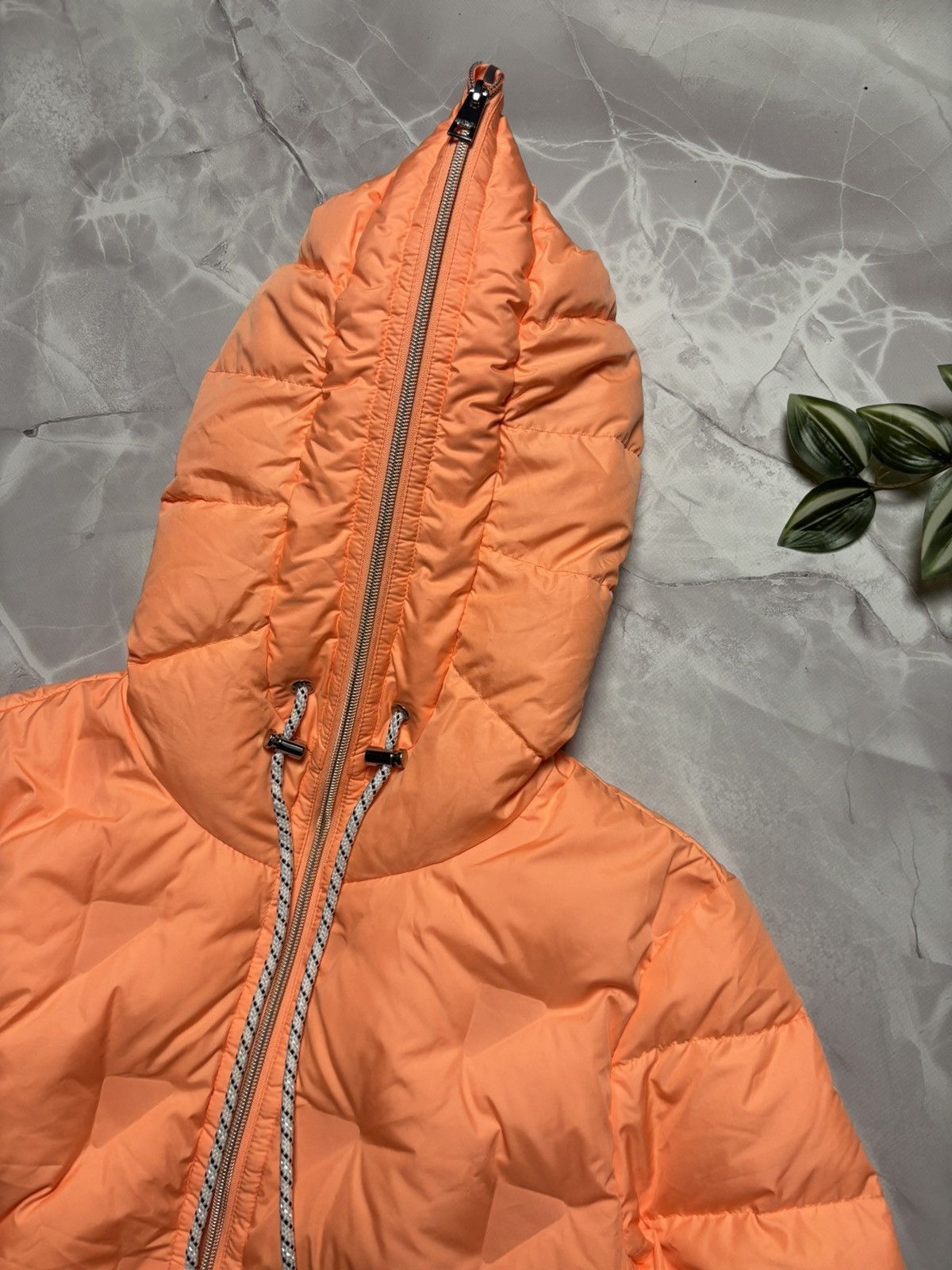 Other Marc Cain Down Puffer Jacket Hooded Apricot Women's N4 (M) Size M / US 6-8 / IT 42-44 - 5 Thumbnail