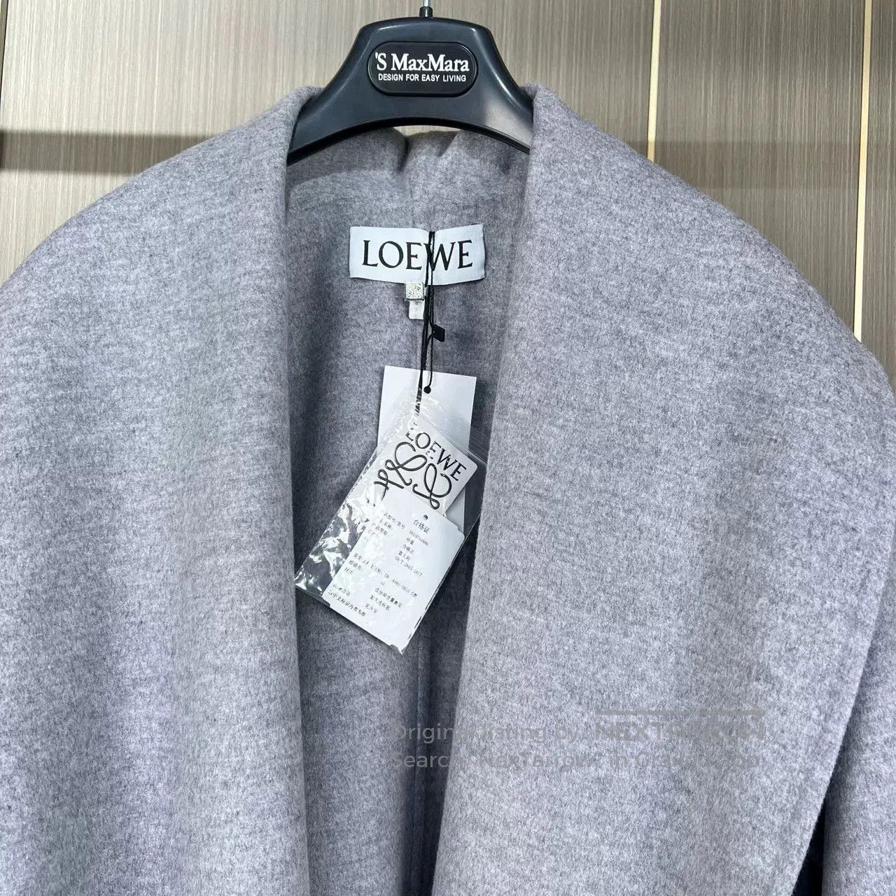 Loewe Loewe Logo Belted Cashmere Coat. Size XS / US 0-2 / IT 36-38 - 4 Thumbnail