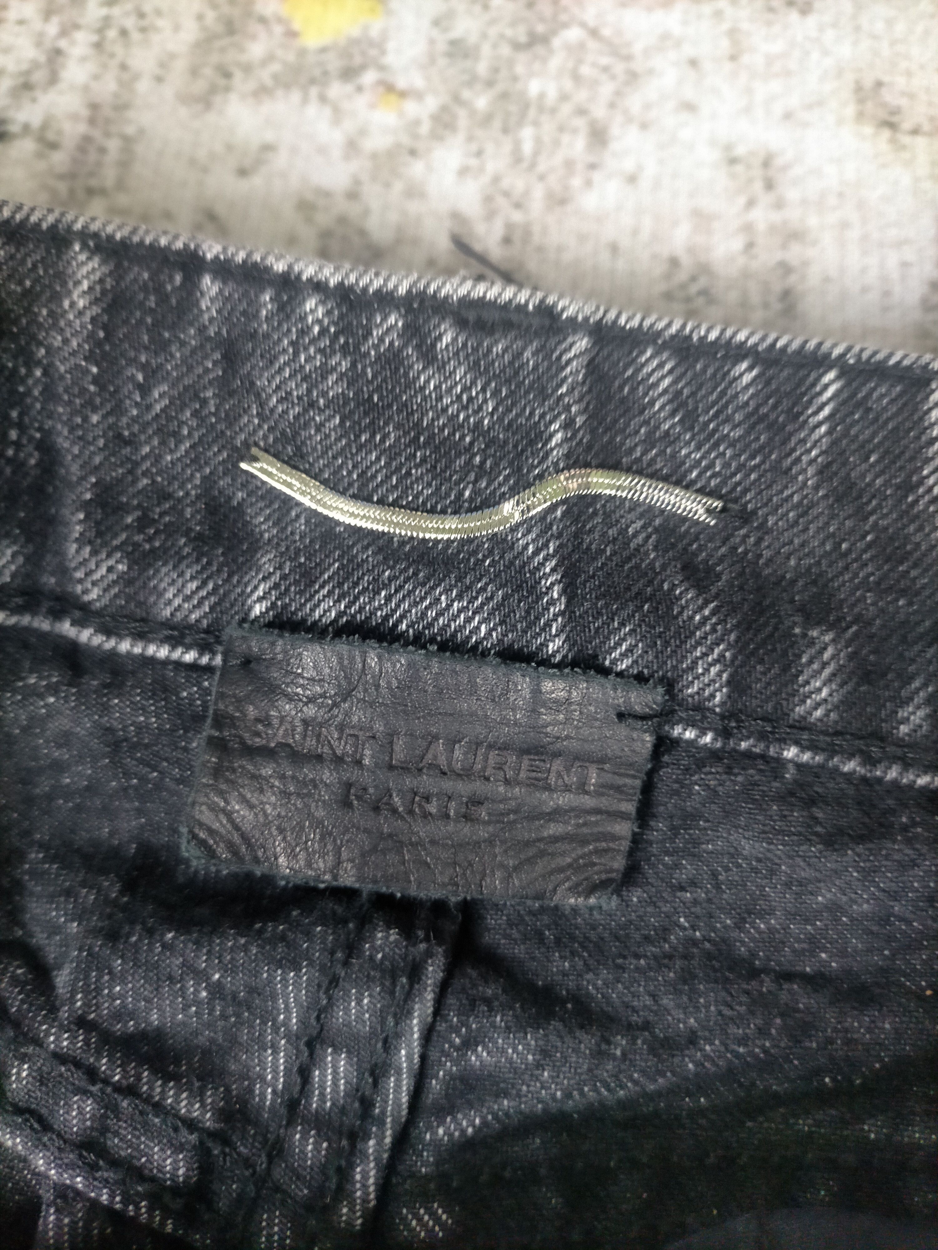 Hedi Slimane Saint Laurent Paris D02 Knee Ripped Jeans Size US 28 / EU 44 - 6 Thumbnail