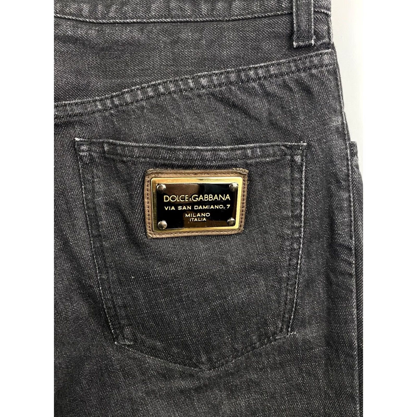 Dolce & Gabbana Dolce&Gabbana Jeans Women’s Denim Slim Retro Y2K Black 44 45 XS Black Women’s Skinny Retro Denim Jeans Size 30" / US 8 / IT 44 - 6 Thumbnail