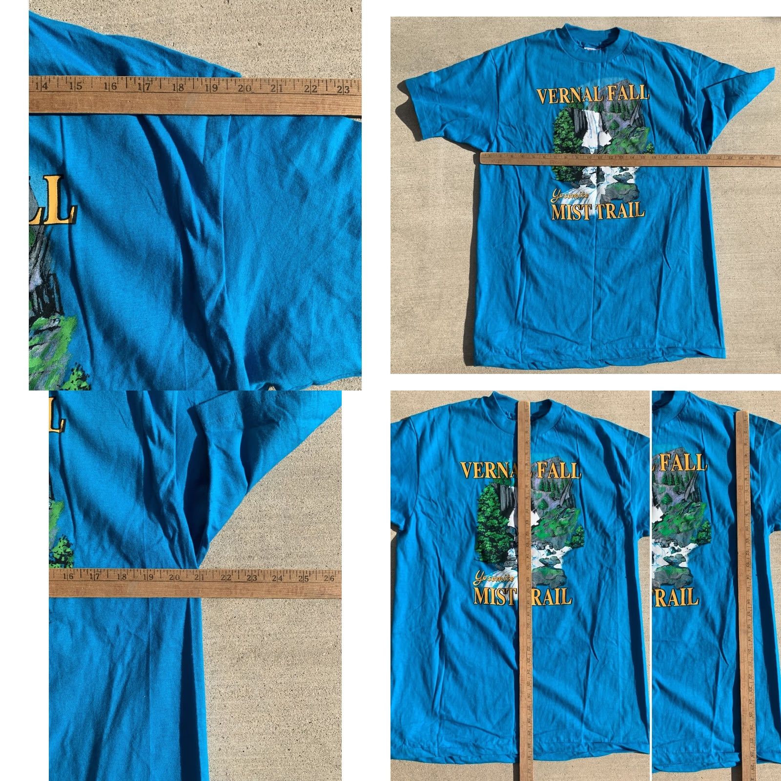Hanes VINTAGE Hanes Beefy-T T Shirt XL blue 80s 90s California Nature Graphic Print Men XS? Size US XL / EU 56 / 4 - 11 Thumbnail