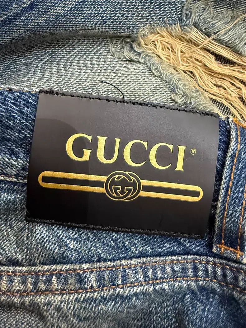 Gucci Gucci Bear-embroidered jeans Size 42" / US 20 - 5 Thumbnail