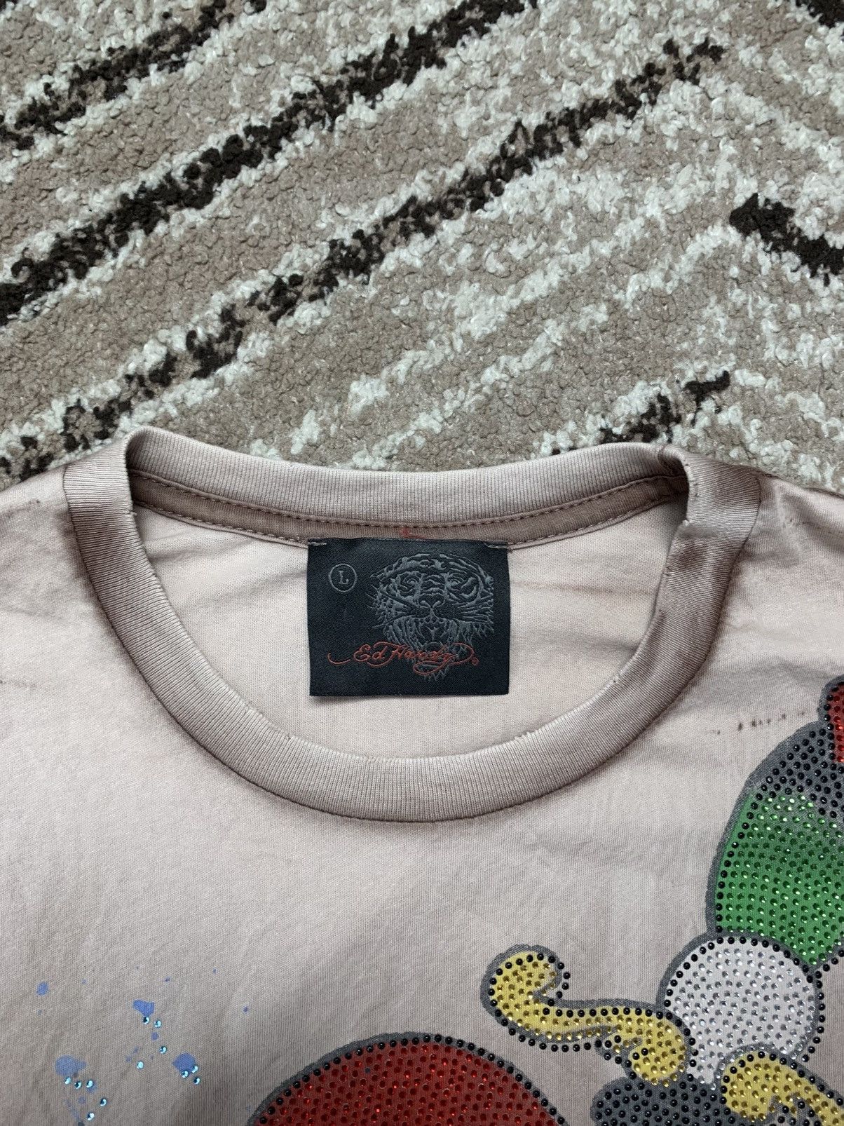 Christian Audigier Vintage Y2K Ed Hardy Tee Sexy Logo Skulls Life Love Swag Size US L / EU 52-54 / 3 - 7 Thumbnail