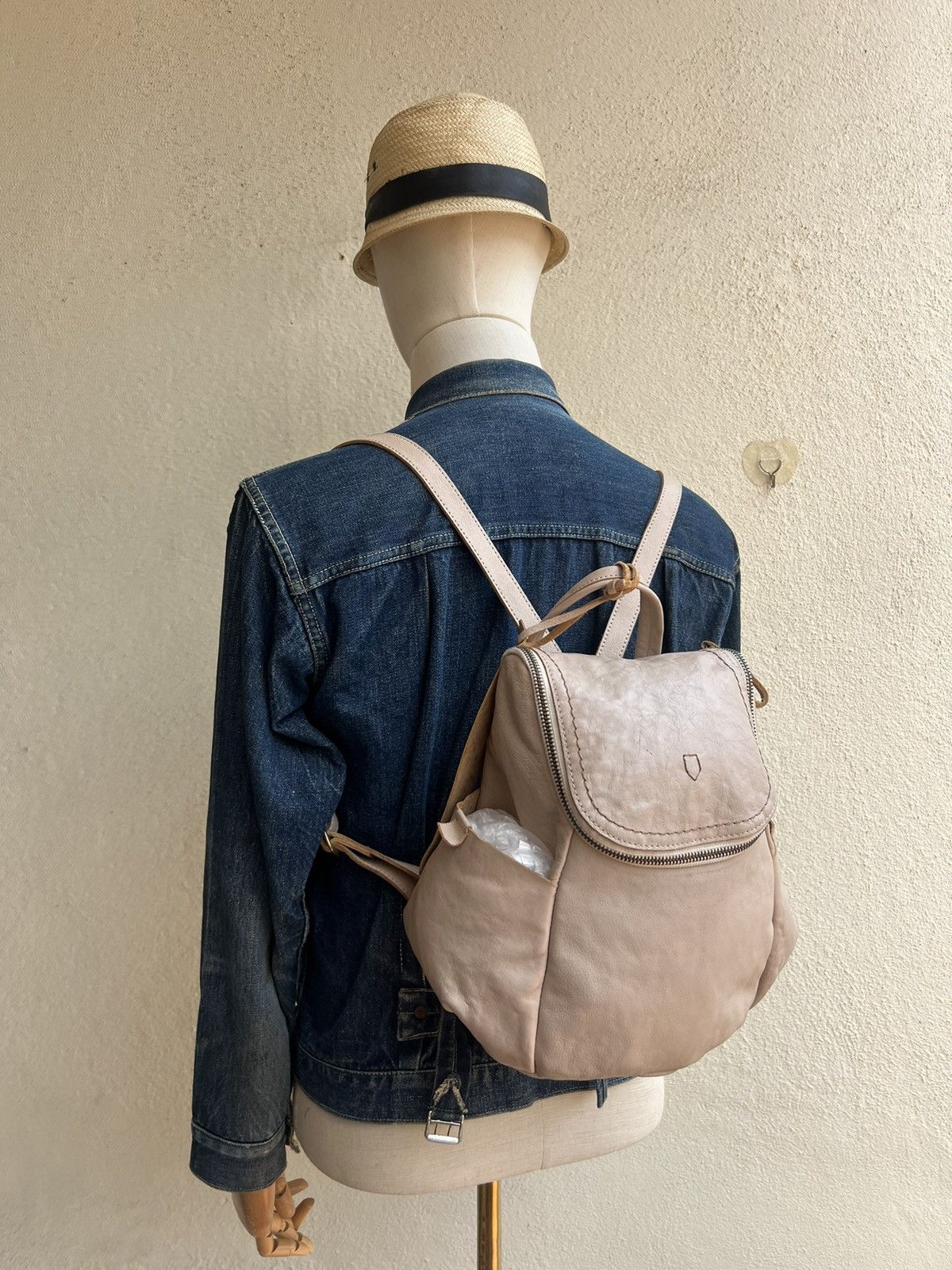 Leather Vintage Marmelo Japan Patina Leather Backpack Bag Size ONE SIZE - 1 Thumbnail