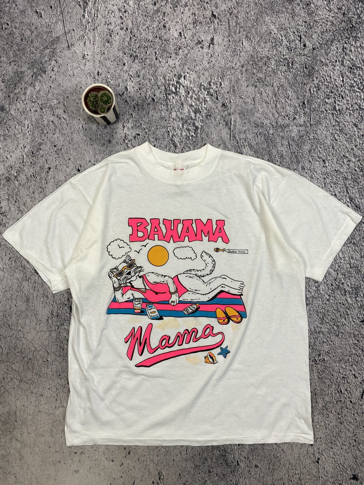 Vintage Vintage Bahama Tee Single Stich 90’ Size US L / EU 52-54 / 3 - 1 Thumbnail